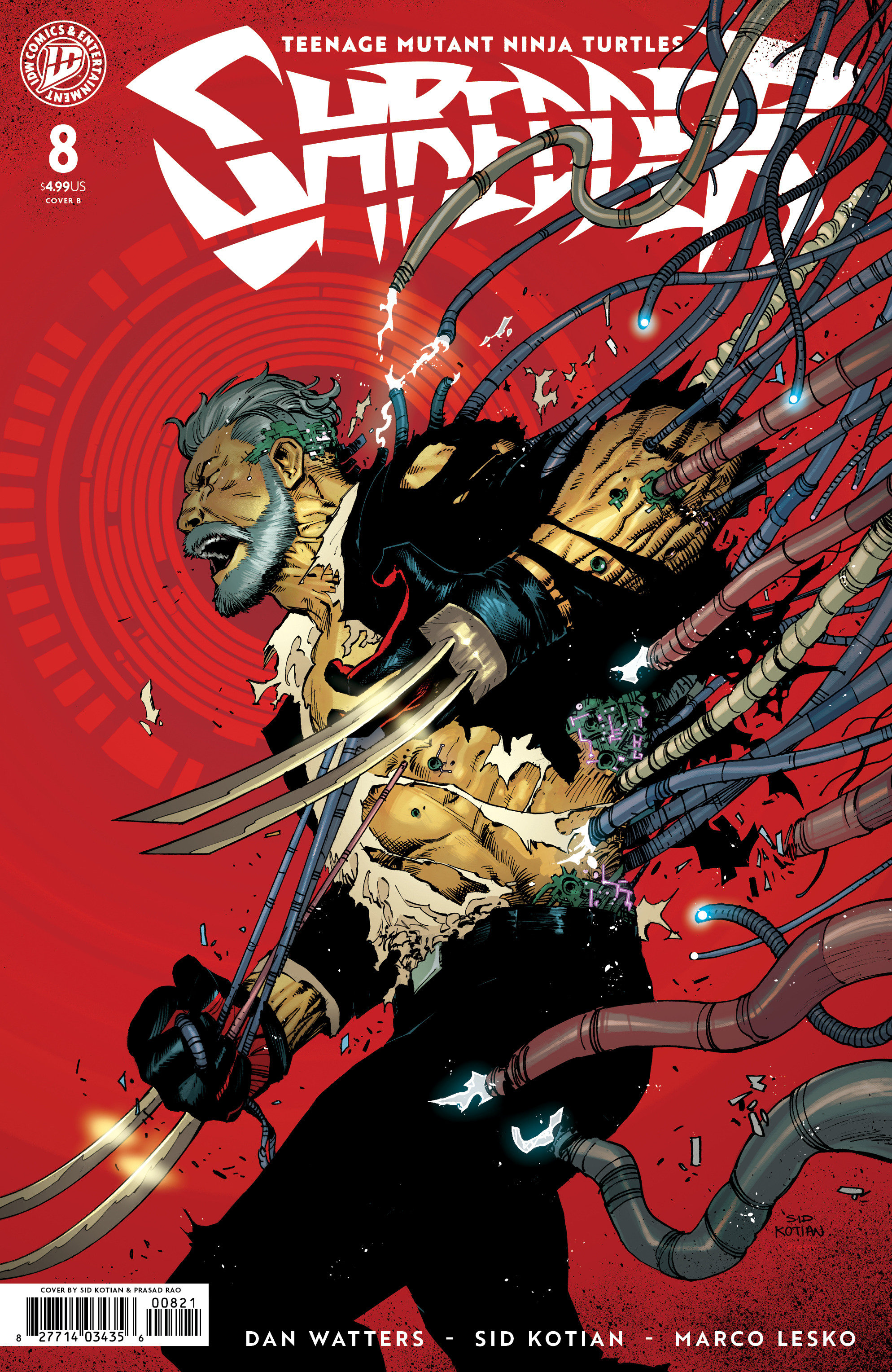 Teenage Mutant Ninja Turtles: Shredder #8 Variant B (Kotian)