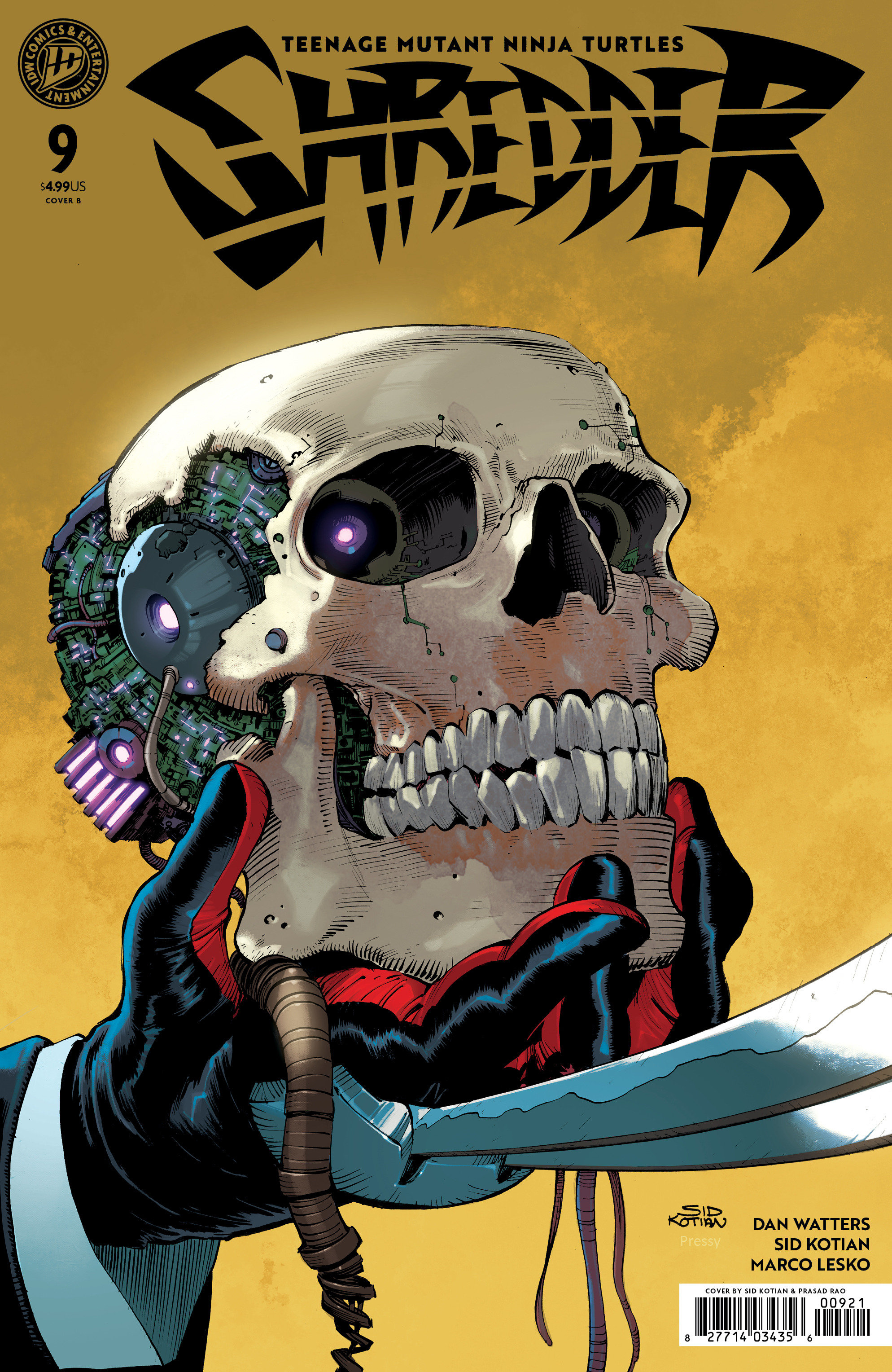 Teenage Mutant Ninja Turtles: Shredder #9 Variant B (Kotian)