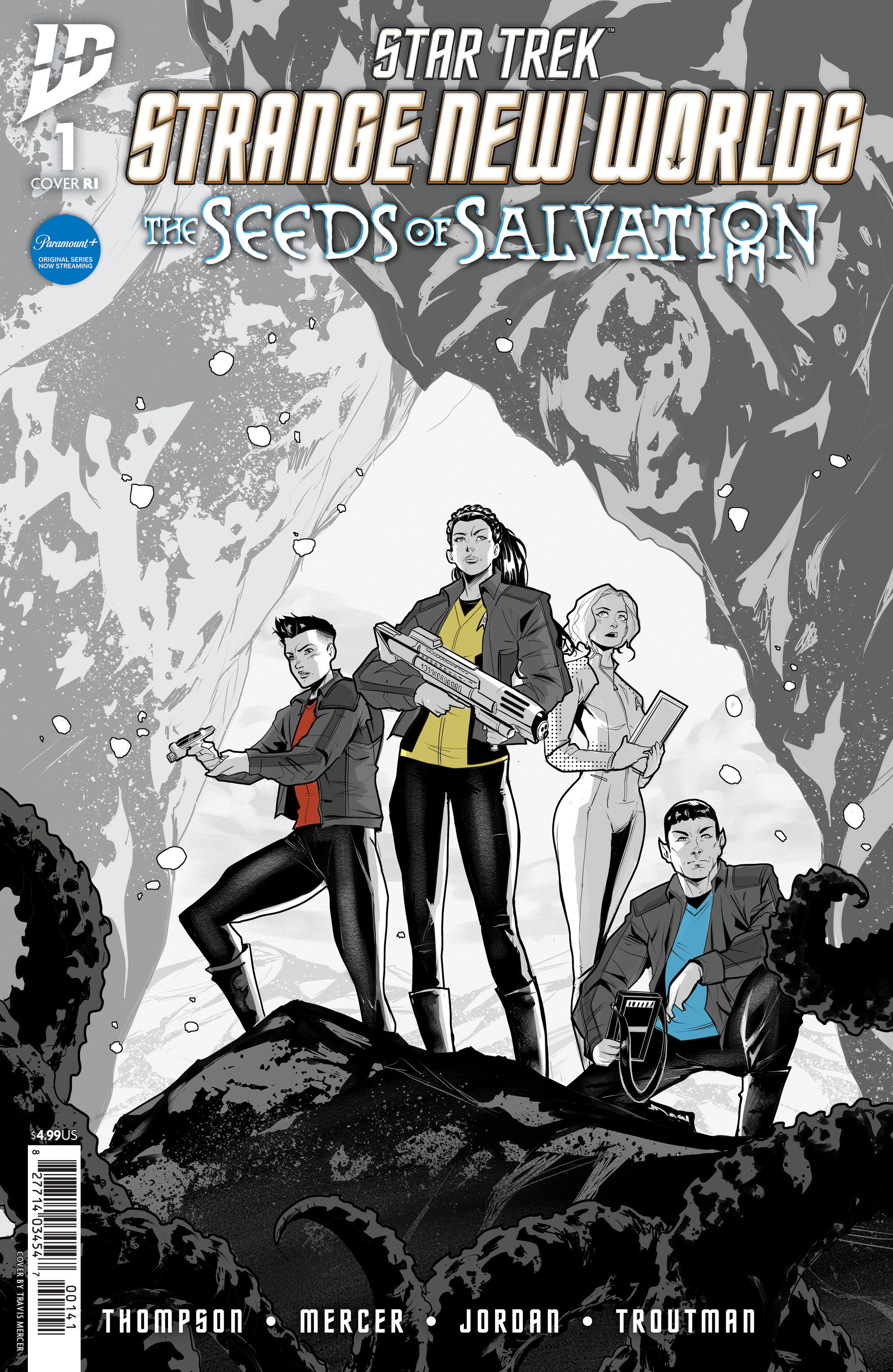 Star Trek: Strange New Worlds—The Seeds of Salvation #1 Variant RI (25) (Mercer B&W)
