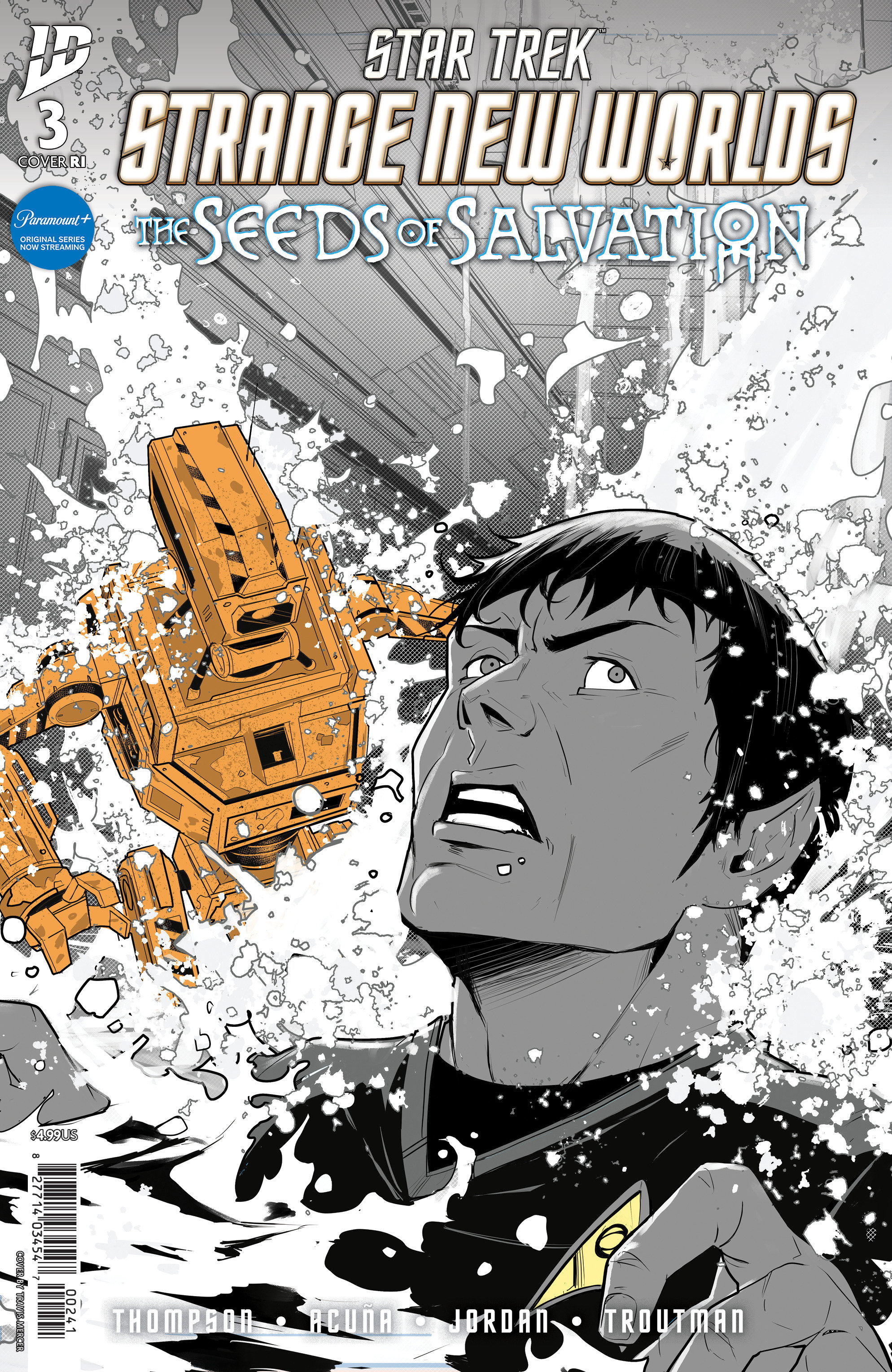 Weekly Pull list - Star Trek: Strange New Worlds--The Seeds of Salvation #3 Variant RI (10) (Mercer B&W)