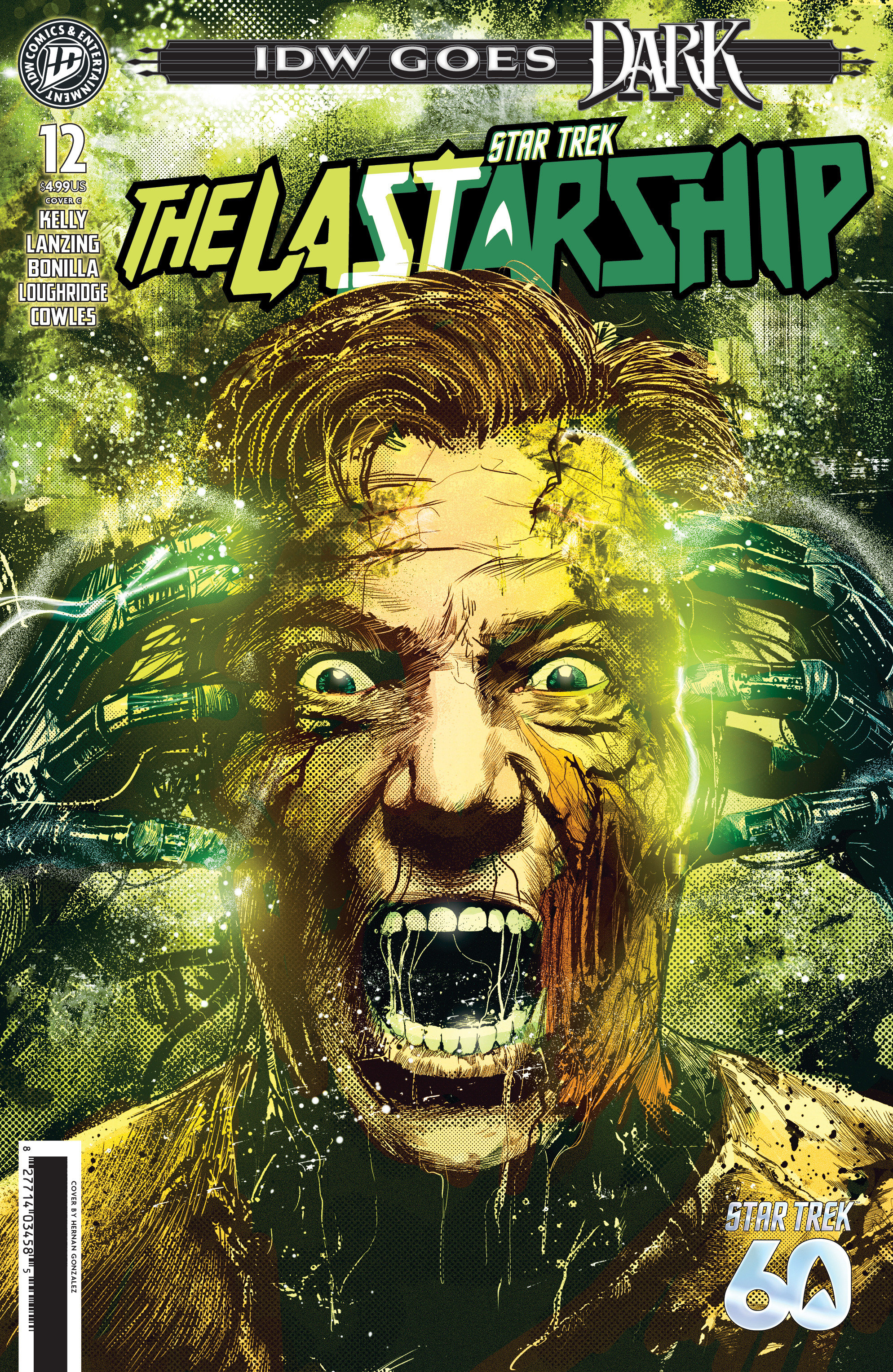 Star Trek: The Last Starship #12 Variant C (Gonzalez Idw Goes Dark Variant)