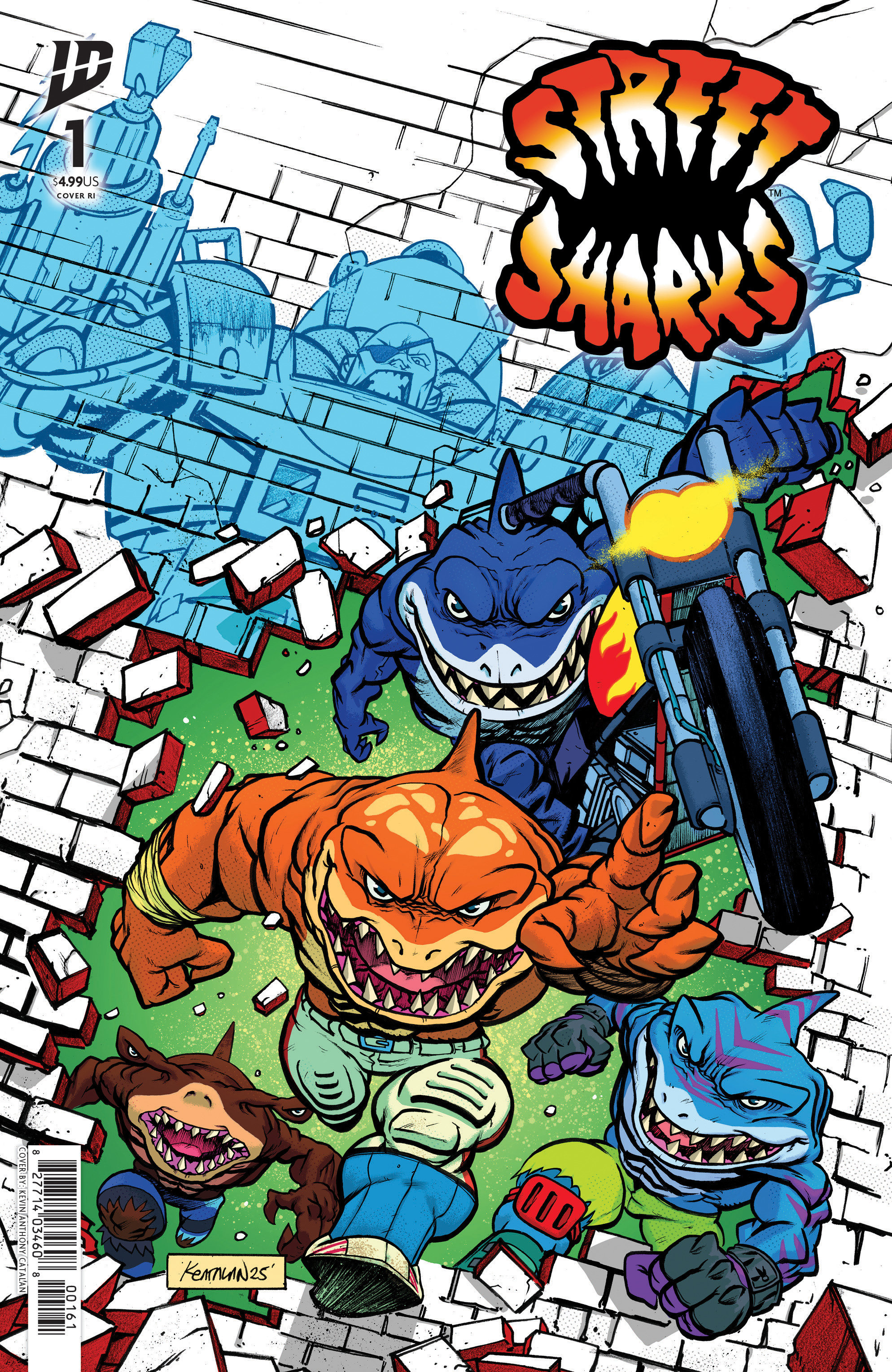Street Sharks #1 Variant RI (25) (Catalan)
