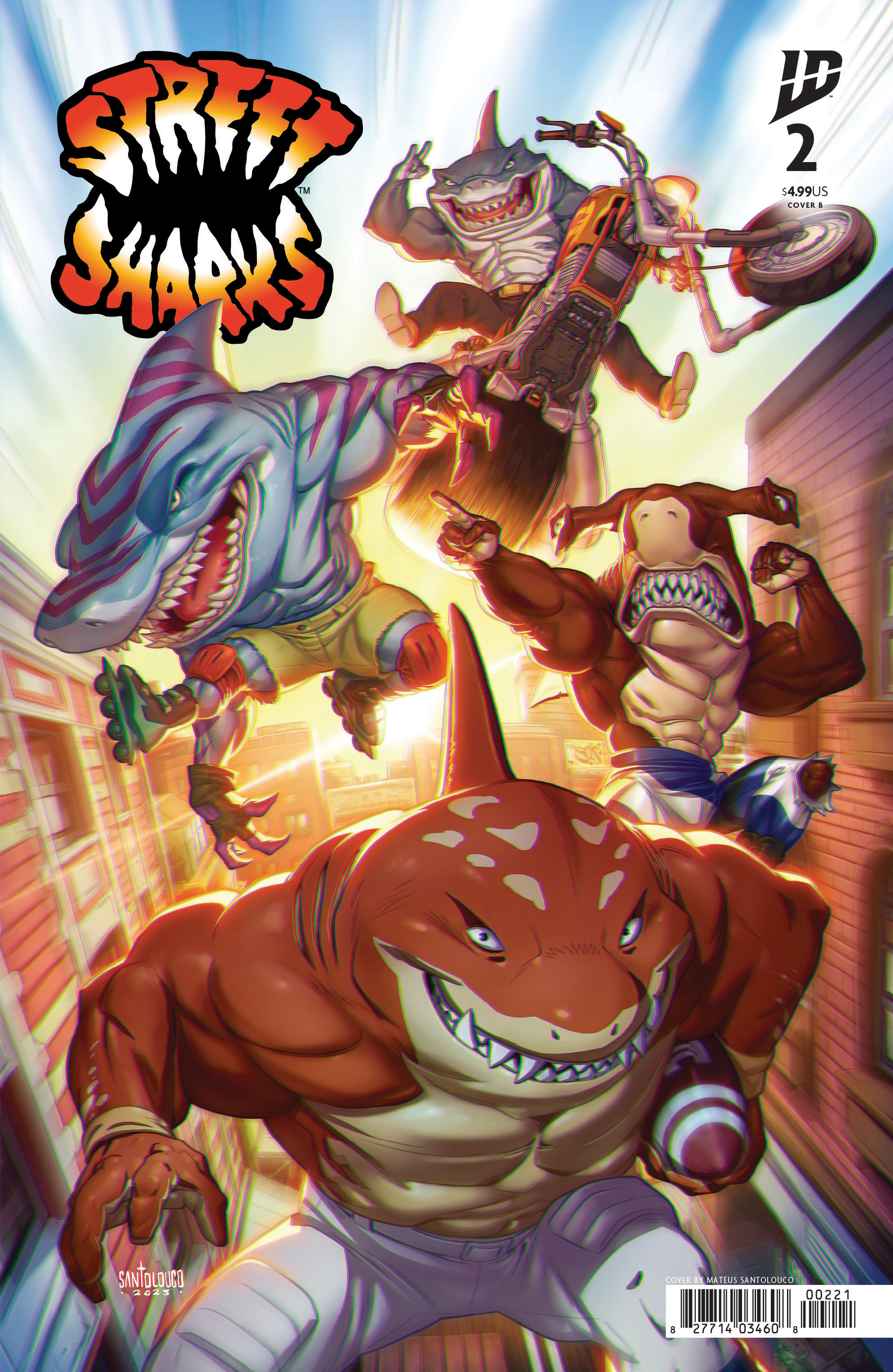 Weekly Pull list - Street Sharks #2 Variant B (Santolouco)