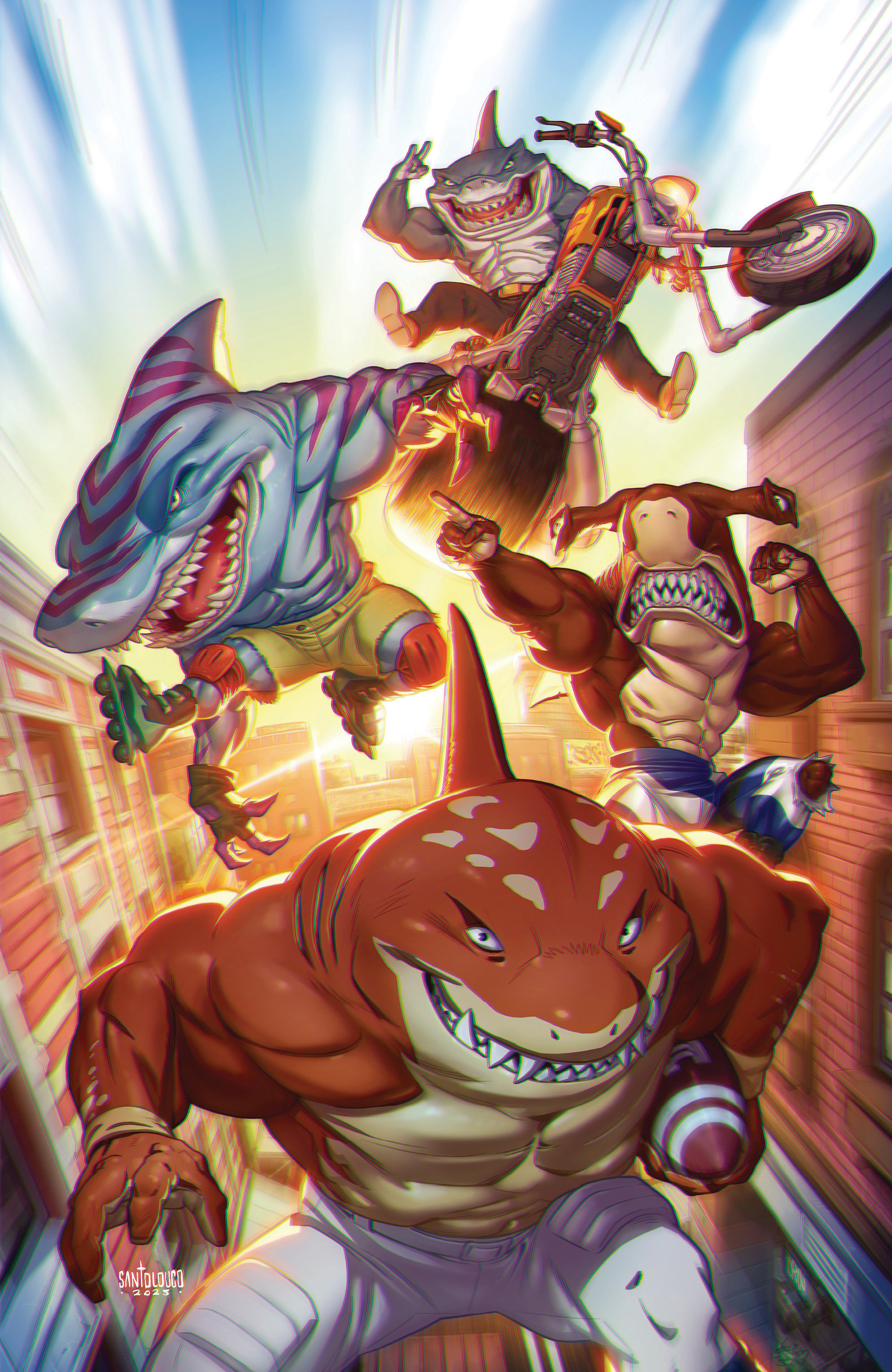 Weekly Pull list - Street Sharks #2 Variant RI (25) (Santolouco Full Art)