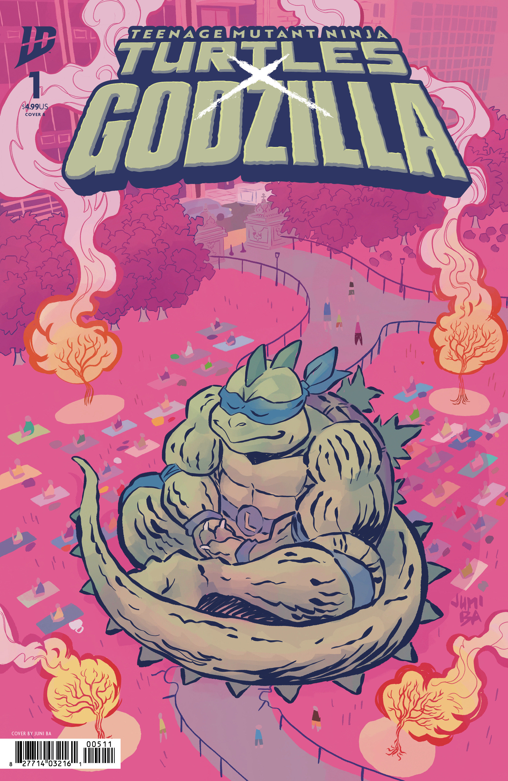 Weekly Pull list - Teenage Mutant Ninja Turtles x Godzilla #1 Variant B (Ba)