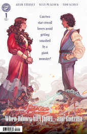  FEB200260243 | GODZİLLAS MONSTERPİECE THEATRE PRESENTS ROMEO & JULİET & GODZİLLA VARİANT C (BEALS MOVİE HOMAGE COVER) PRE ORDER/ÖN SİPARİŞ [FEB26] | IDW  