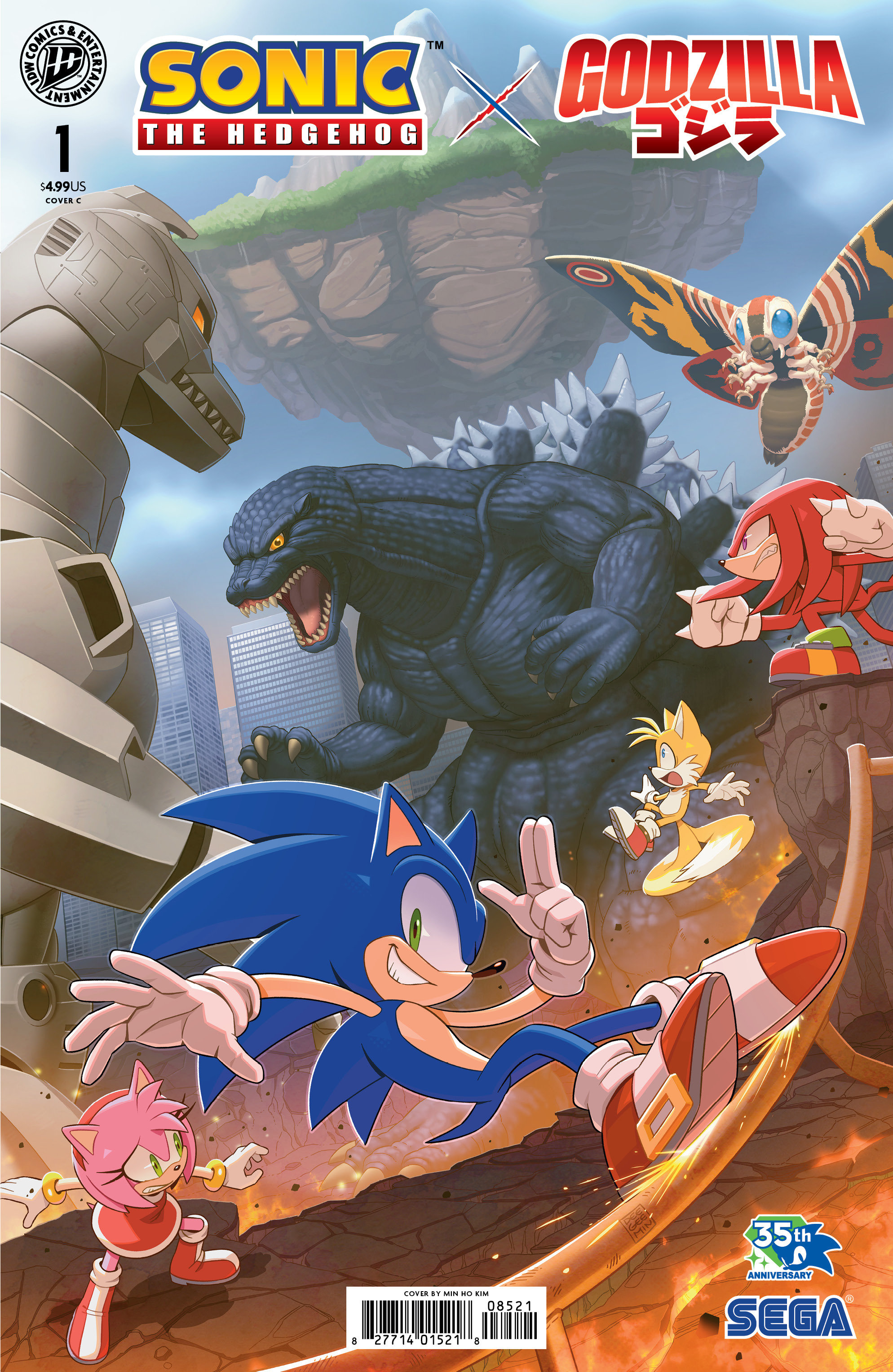 Sonic The Hedgehog X Godzilla #1 Variant C (Kim)