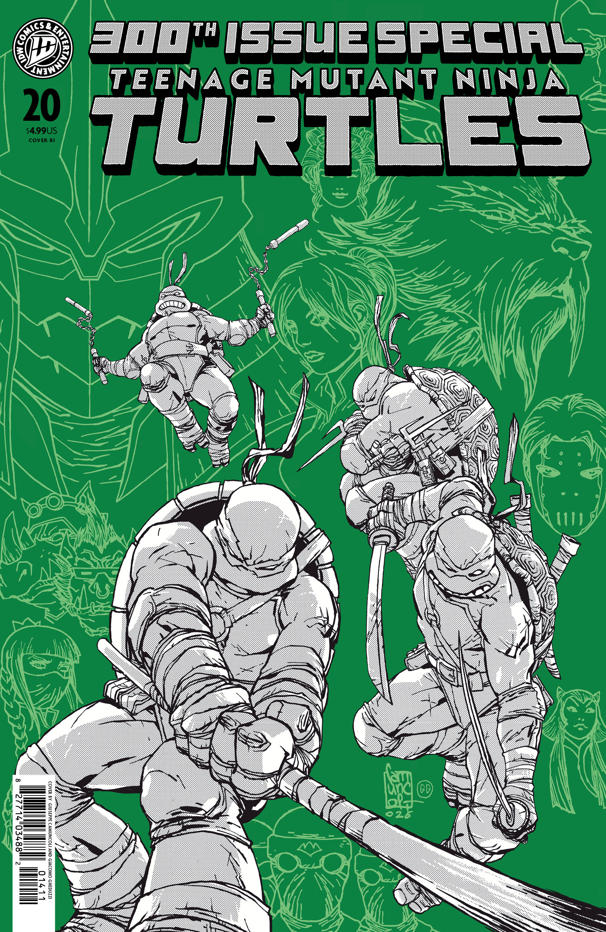 Teenage Mutant Ninja Turtles #20: 300th Issue Special Variant Ri (100) (Camuncoli)