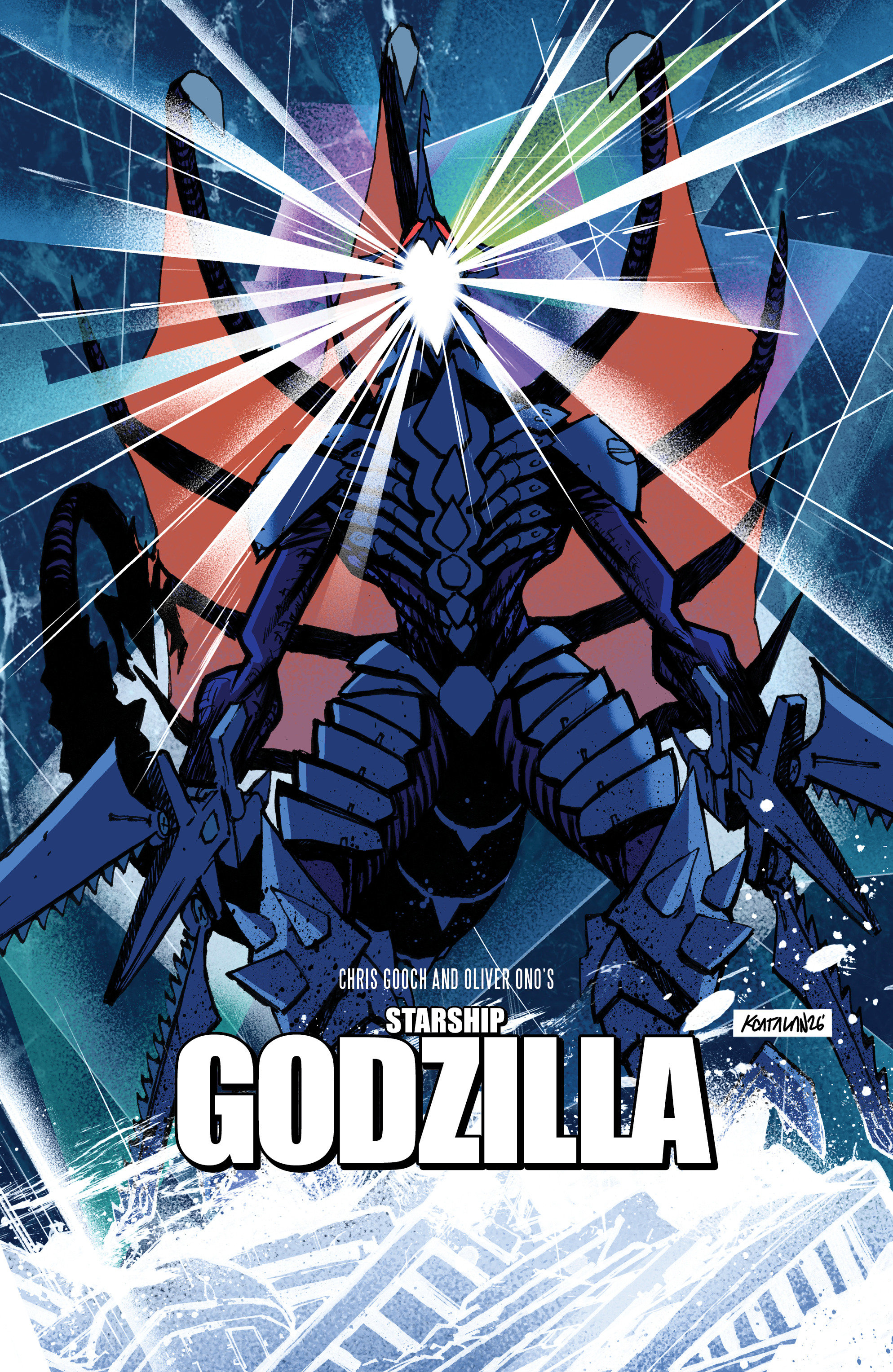 Starship Godzilla: Invasion X [Kai Sei Era] #3 Variant B (Catalan Movie Homage Cover)
