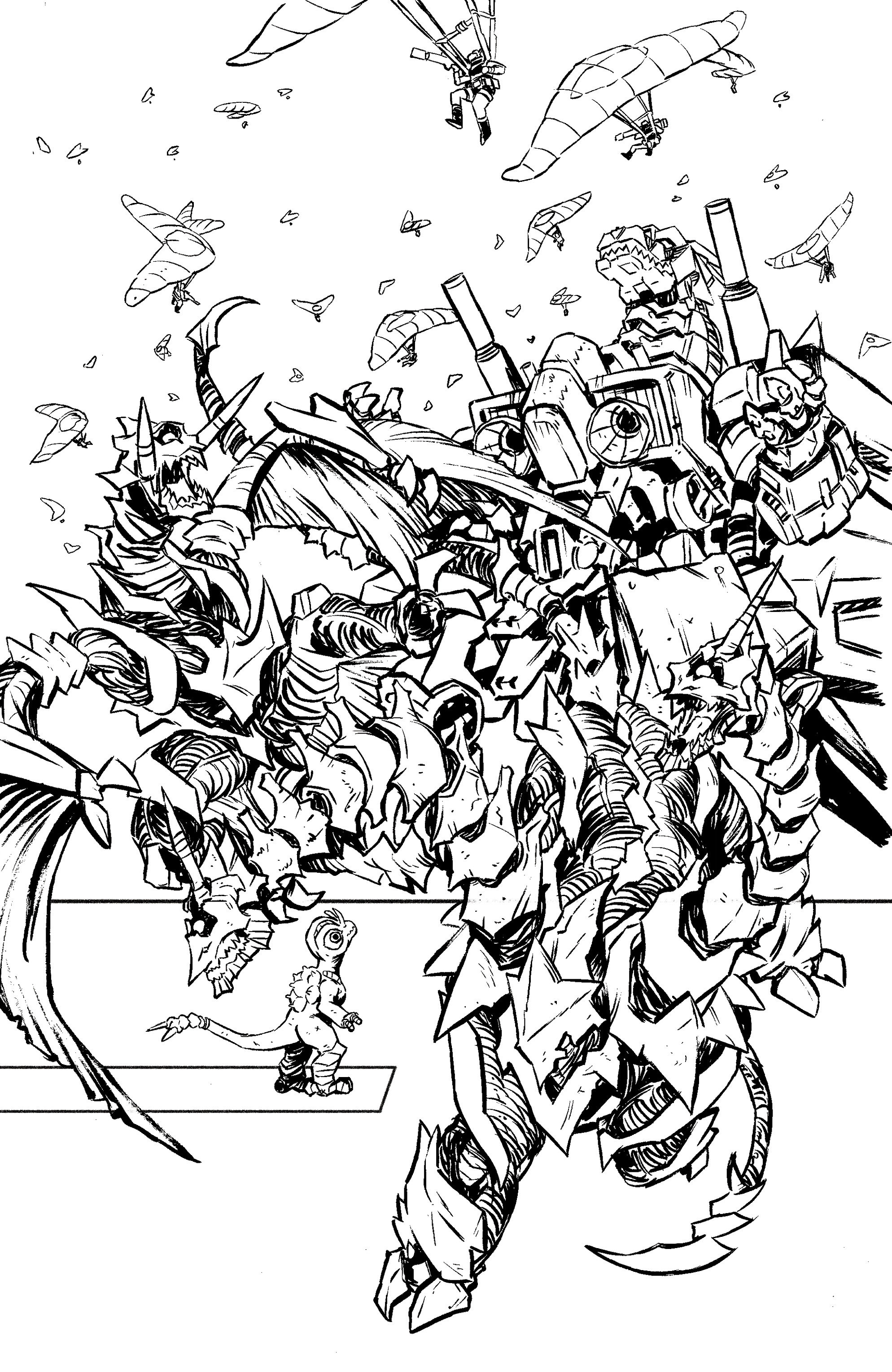 Starship Godzilla: Invasion X [Kai Sei Era] #3 Variant Ri (10) (Ono Black & White Full Art)