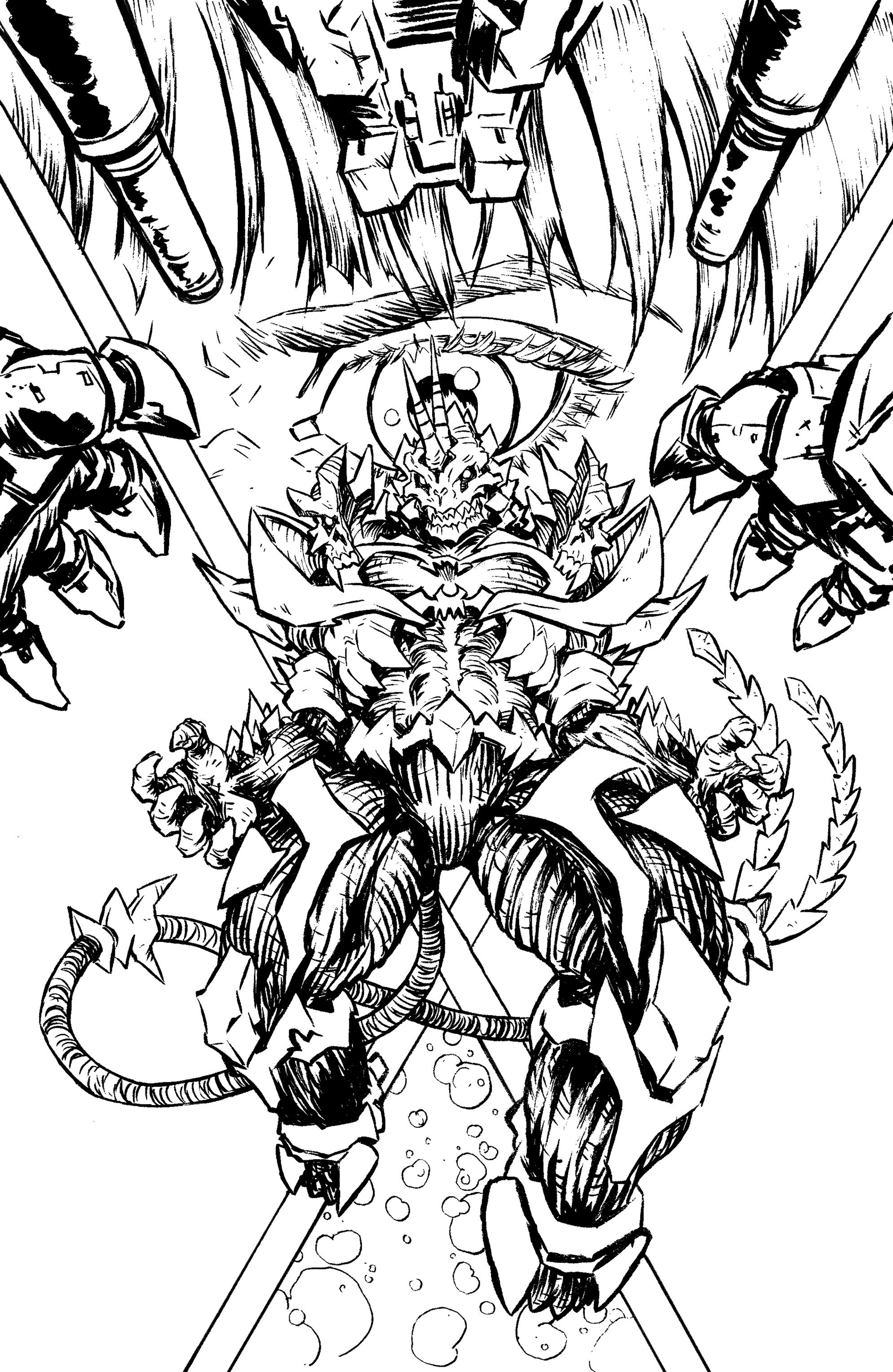 Starship Godzilla: Invasion X [Kai Sei Era] #4 Variant Ri (10) (Ono Black & White Full Art)