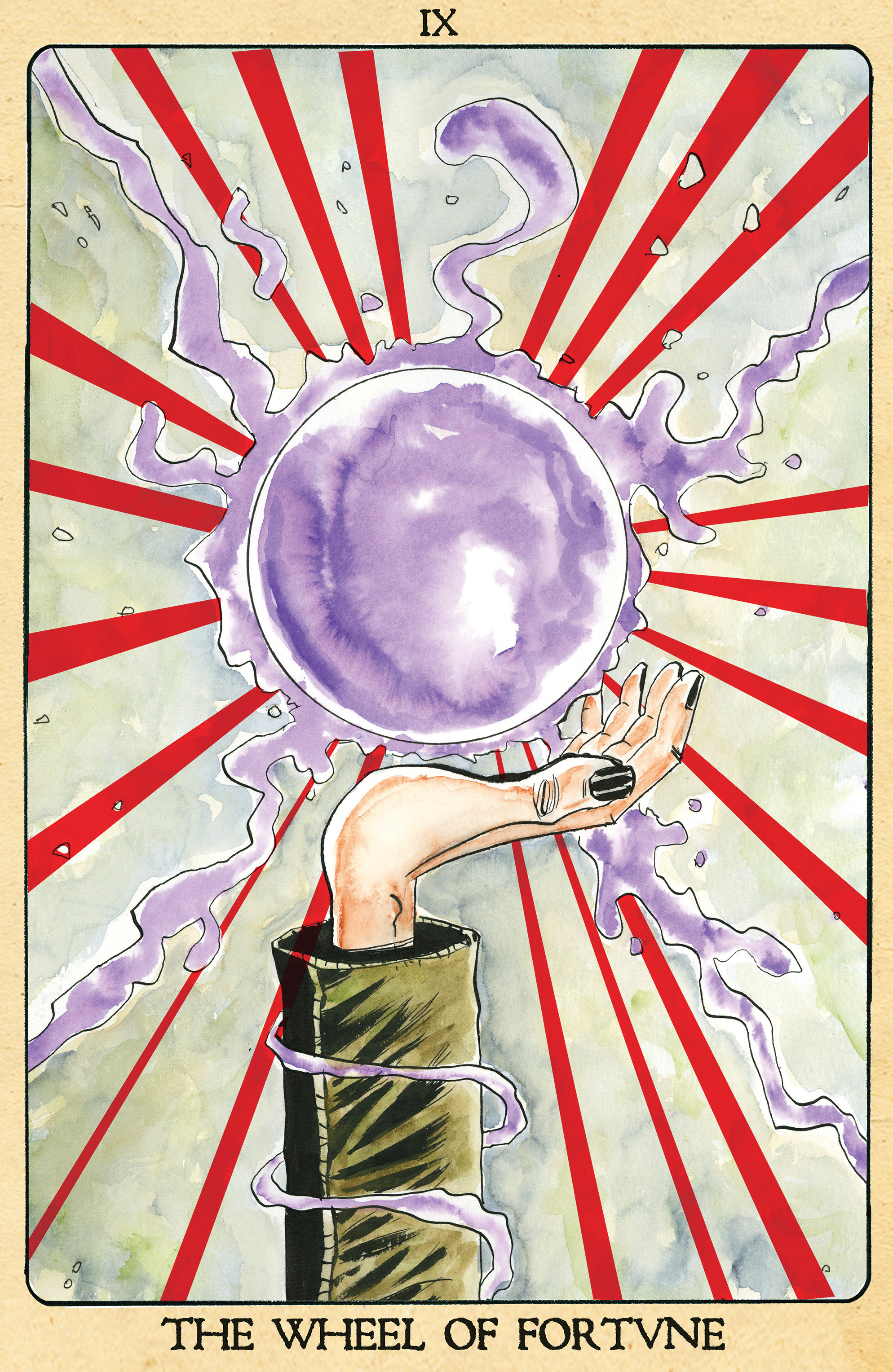 Minor Arcana #9 D 1 in 10 Variant Edition Tarot Card Variant (Full Art, Lemire)