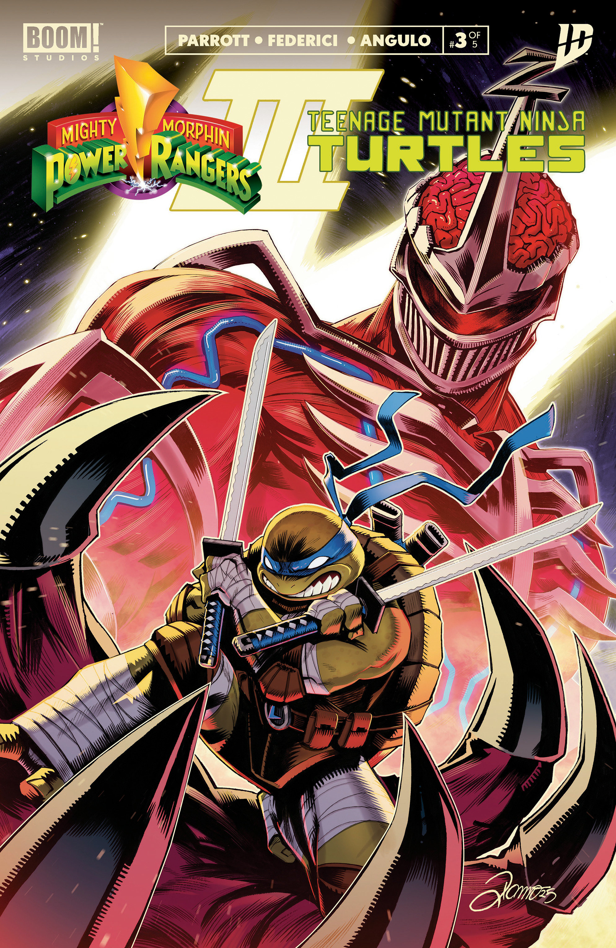 Weekly Pull list - Mighty Morphin Power Rangers/Teenage Mutant Ninja Turtles III #3 A Main (Dressed, Zonno)