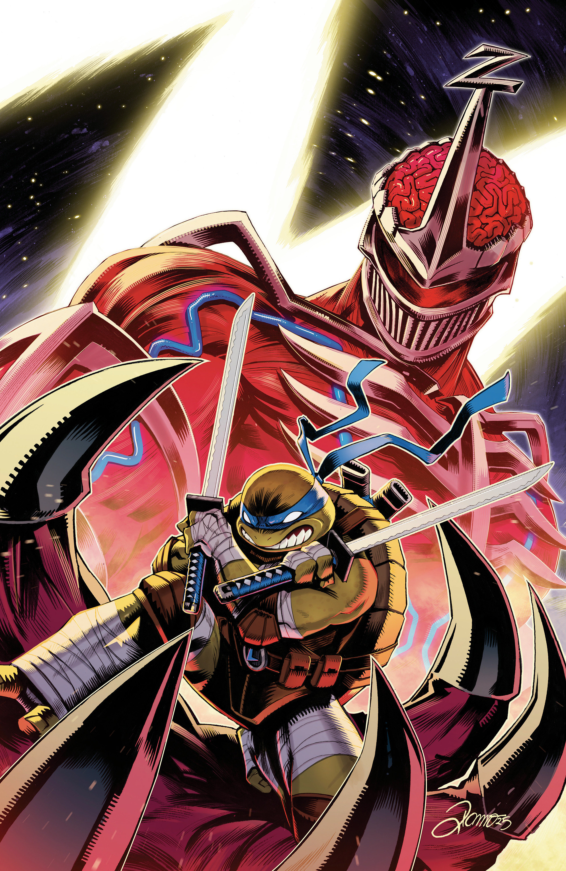 Weekly Pull list - Mighty Morphin Power Rangers/Teenage Mutant Ninja Turtles III #3 D Variant (Full Art, Foil, Zonno)