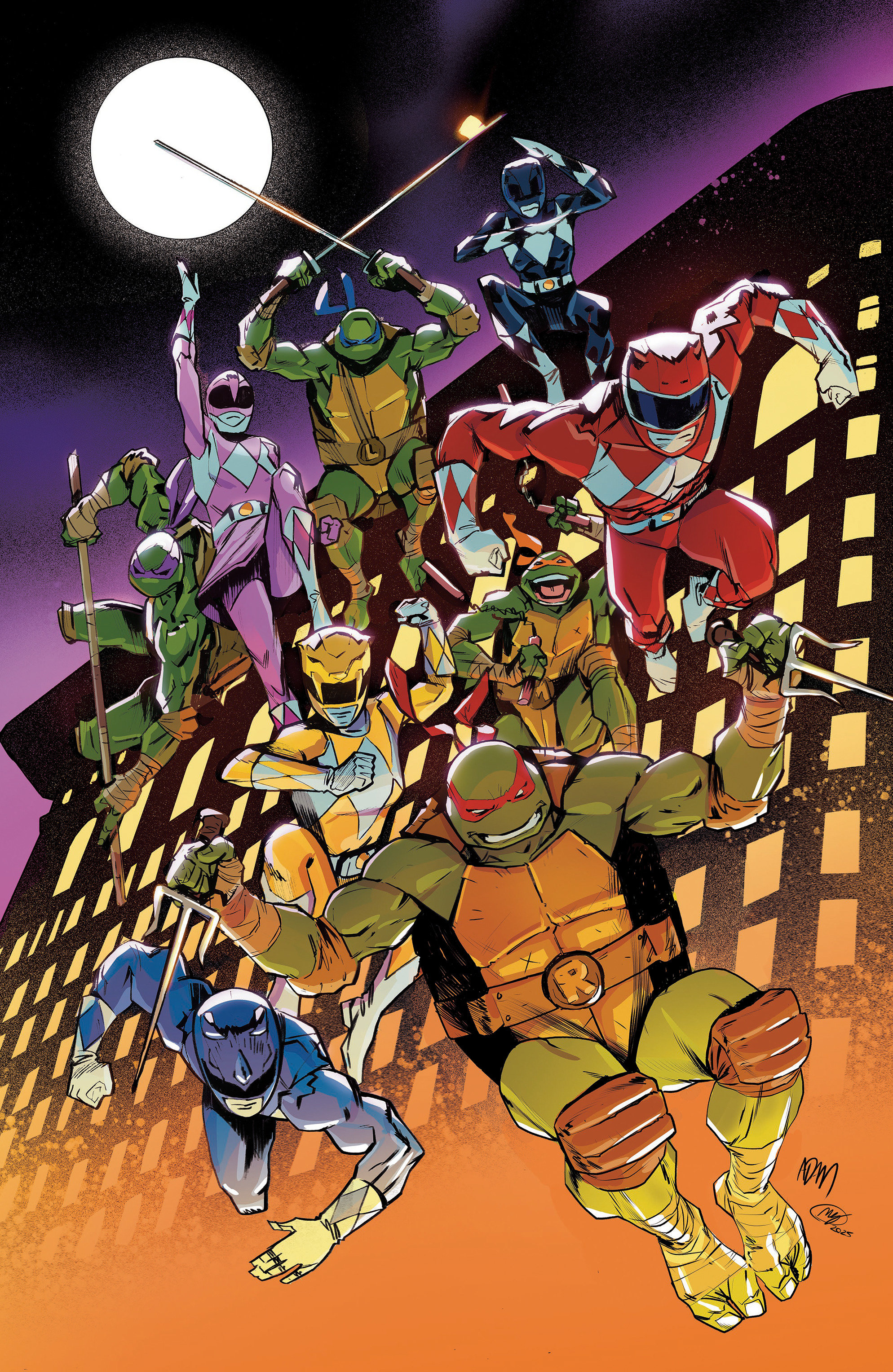 Weekly Pull list - Mighty Morphin Power Rangers/Teenage Mutant Ninja Turtles III #3 H 1:100 INCV Variant (Full Art, Foil, Gorham)
