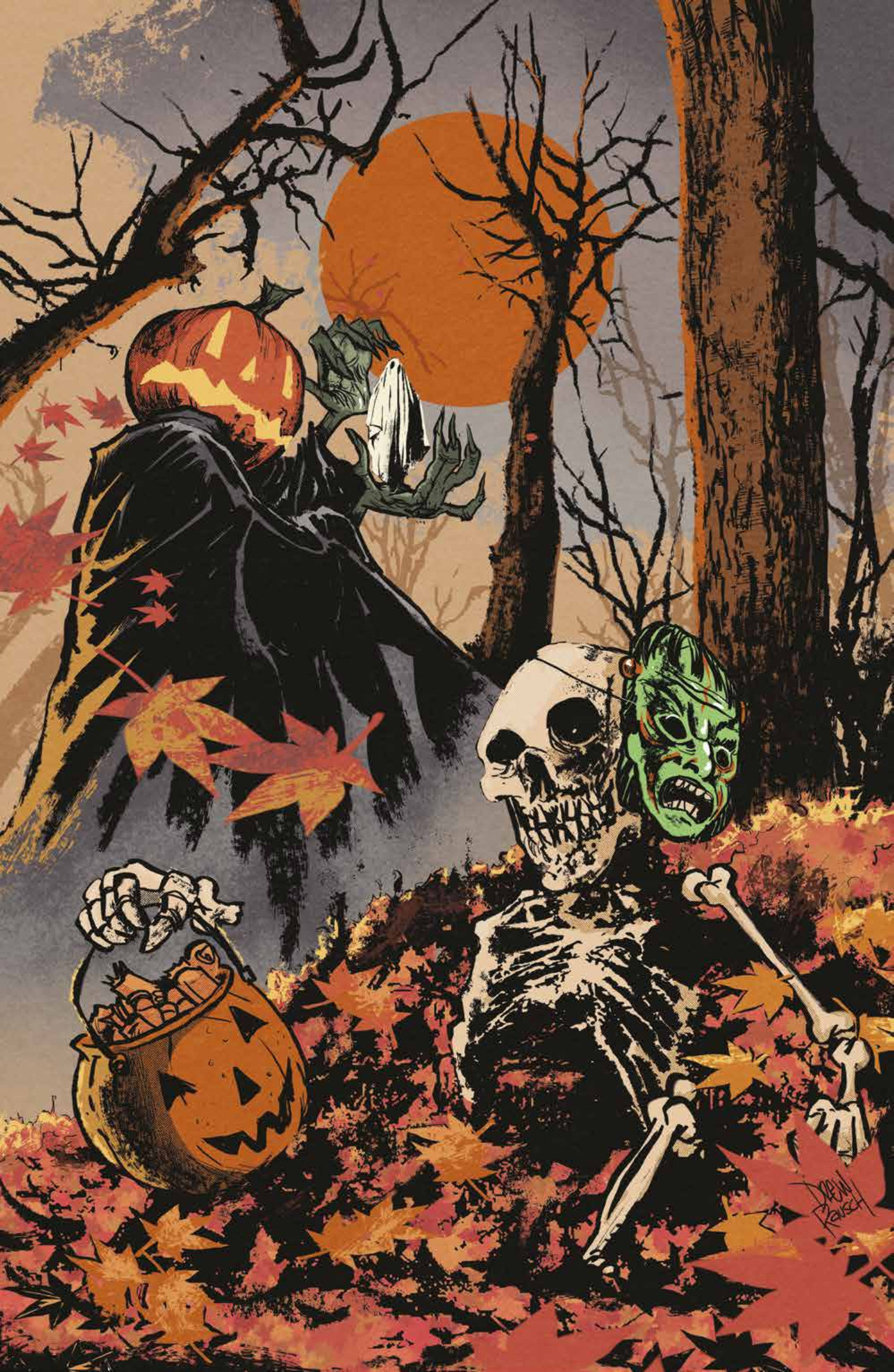 Weekly Pull list - Hello Halloween #1 D Glow in the Dark Variant (Full Art, Rausch)
