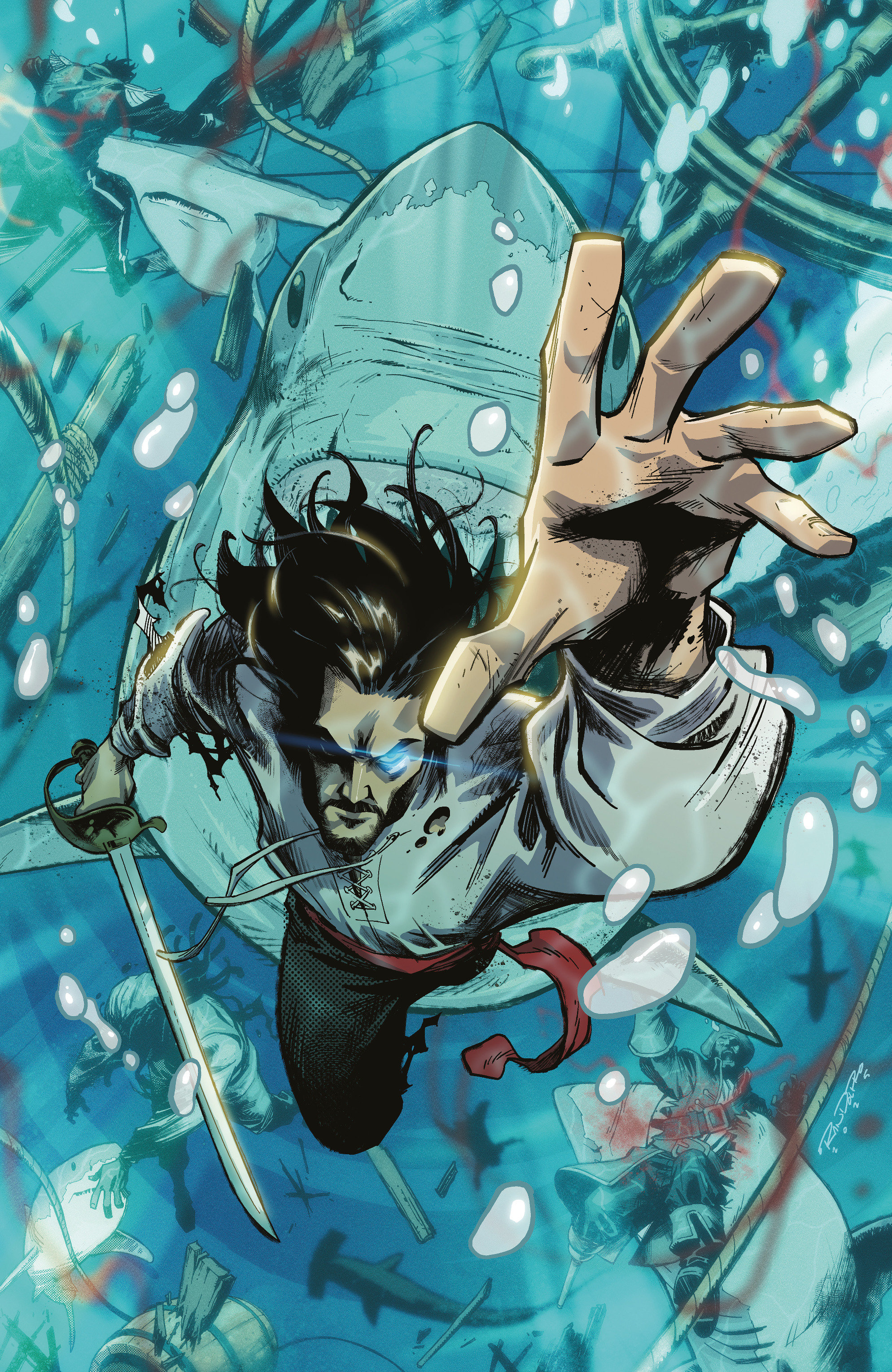 BRZRKR: The Bleeding Tide #1 J 1:50 INCV Variant (Full Art, Foil, Randolph)