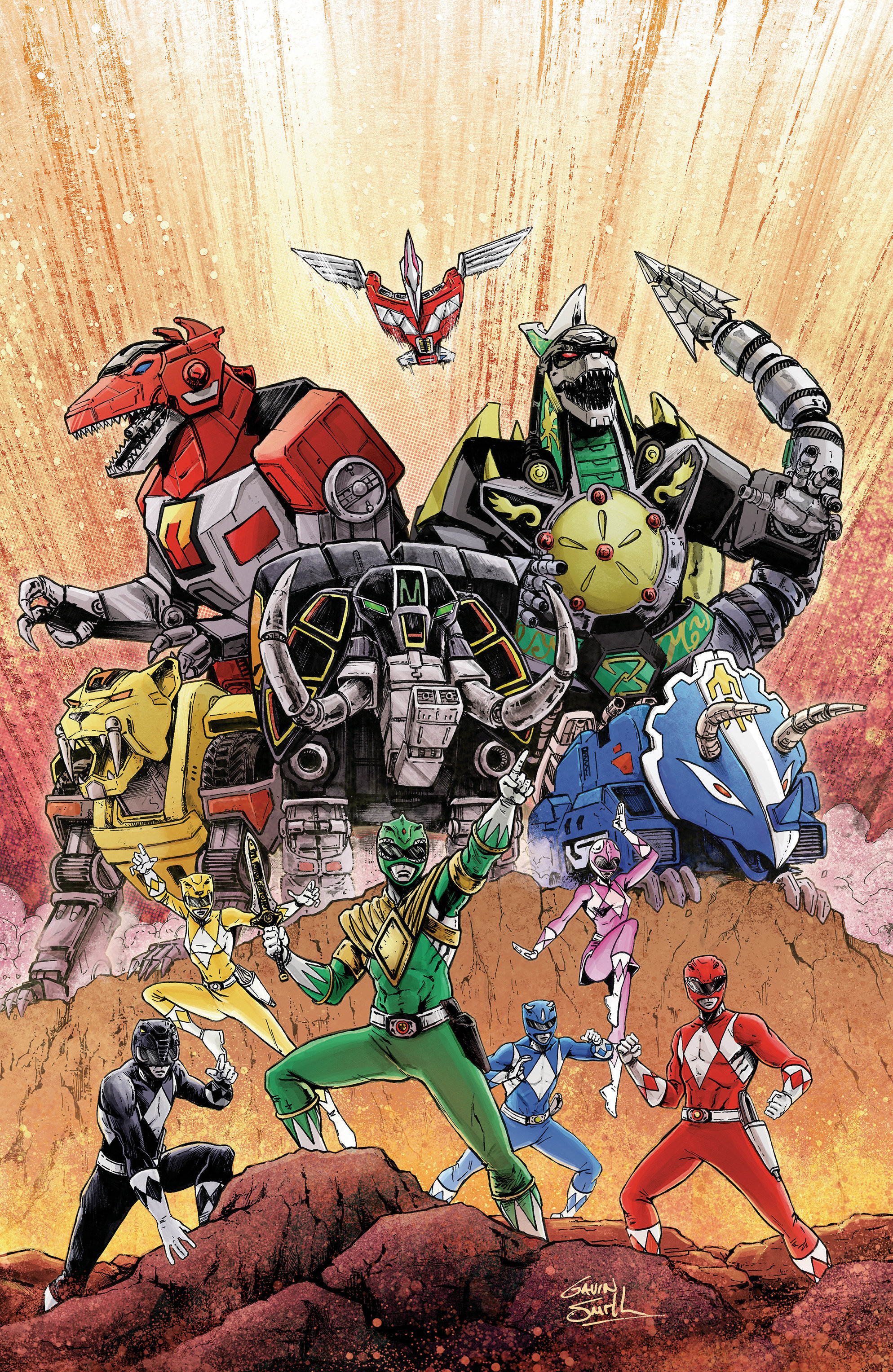 Weekly Pull list - Mighty Morphin Power Rangers: Zord Quest #1 D 1:10 INCV (Full Art, Smith)
