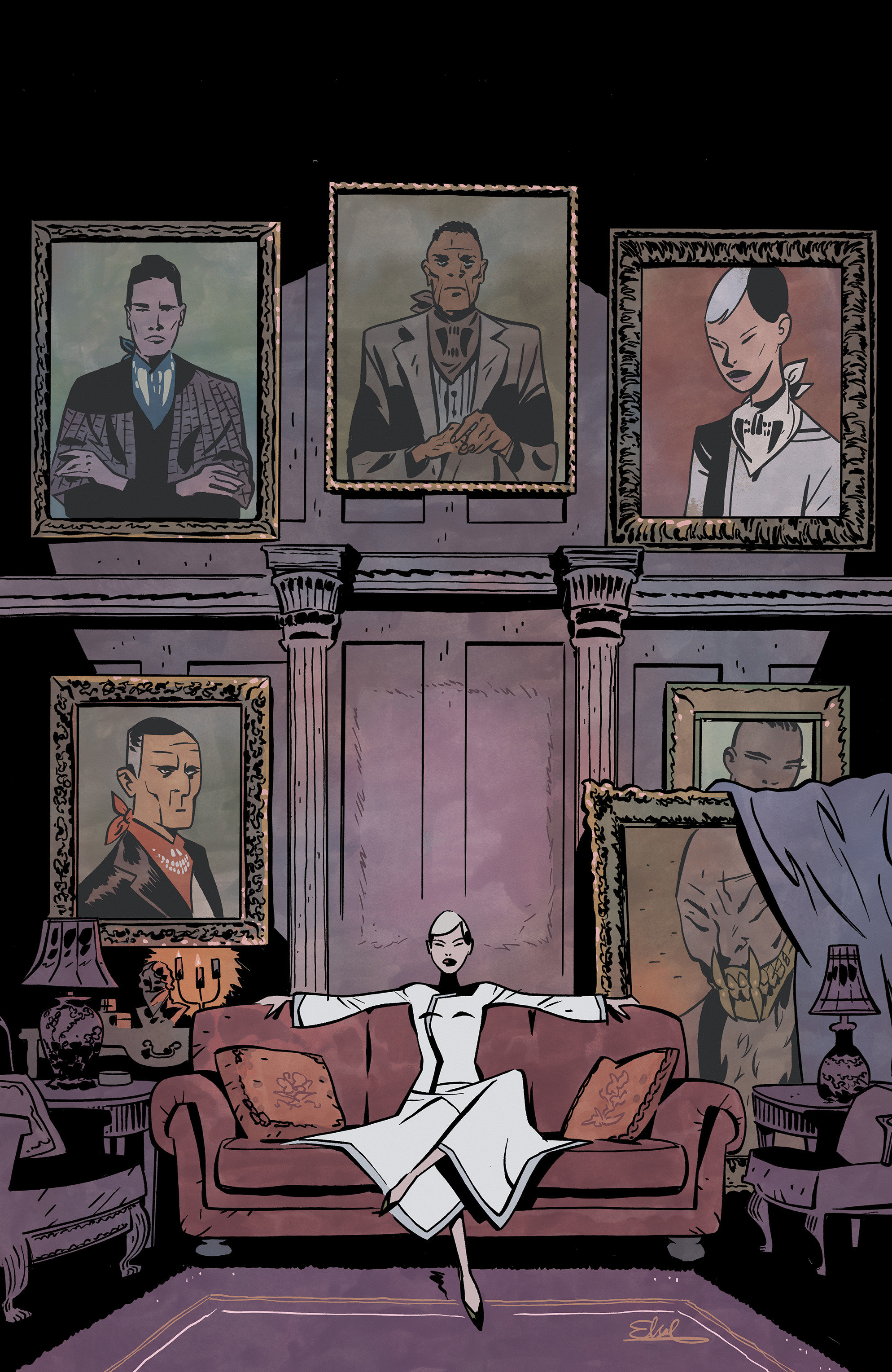 Fall of the House of Slaughter #1 C Variant (Full Art, Charretier)