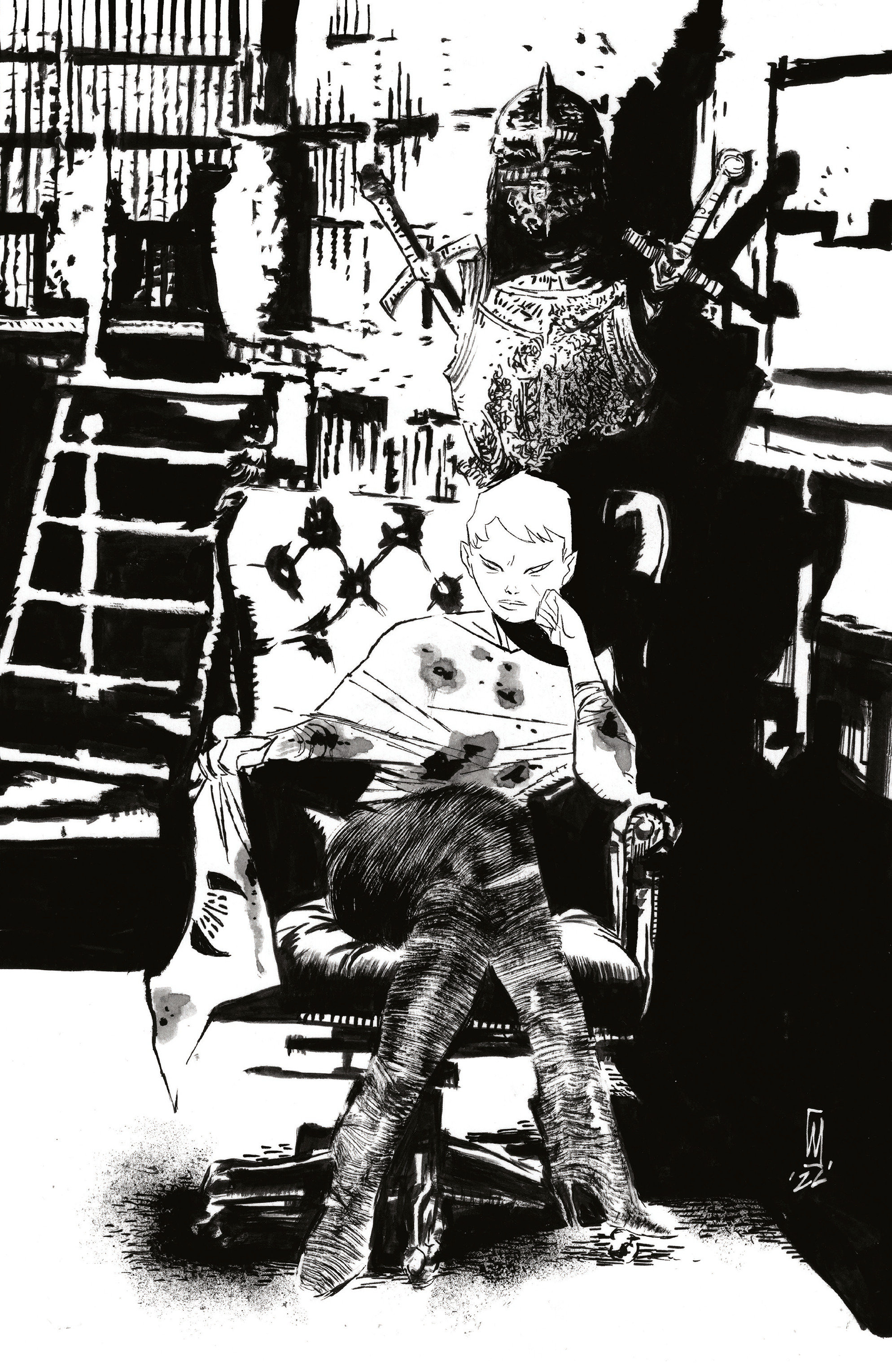 Fall Of The House Of Slaughter #4 F 1 in 25 Variant Edition (Full Art, Dell'edera)