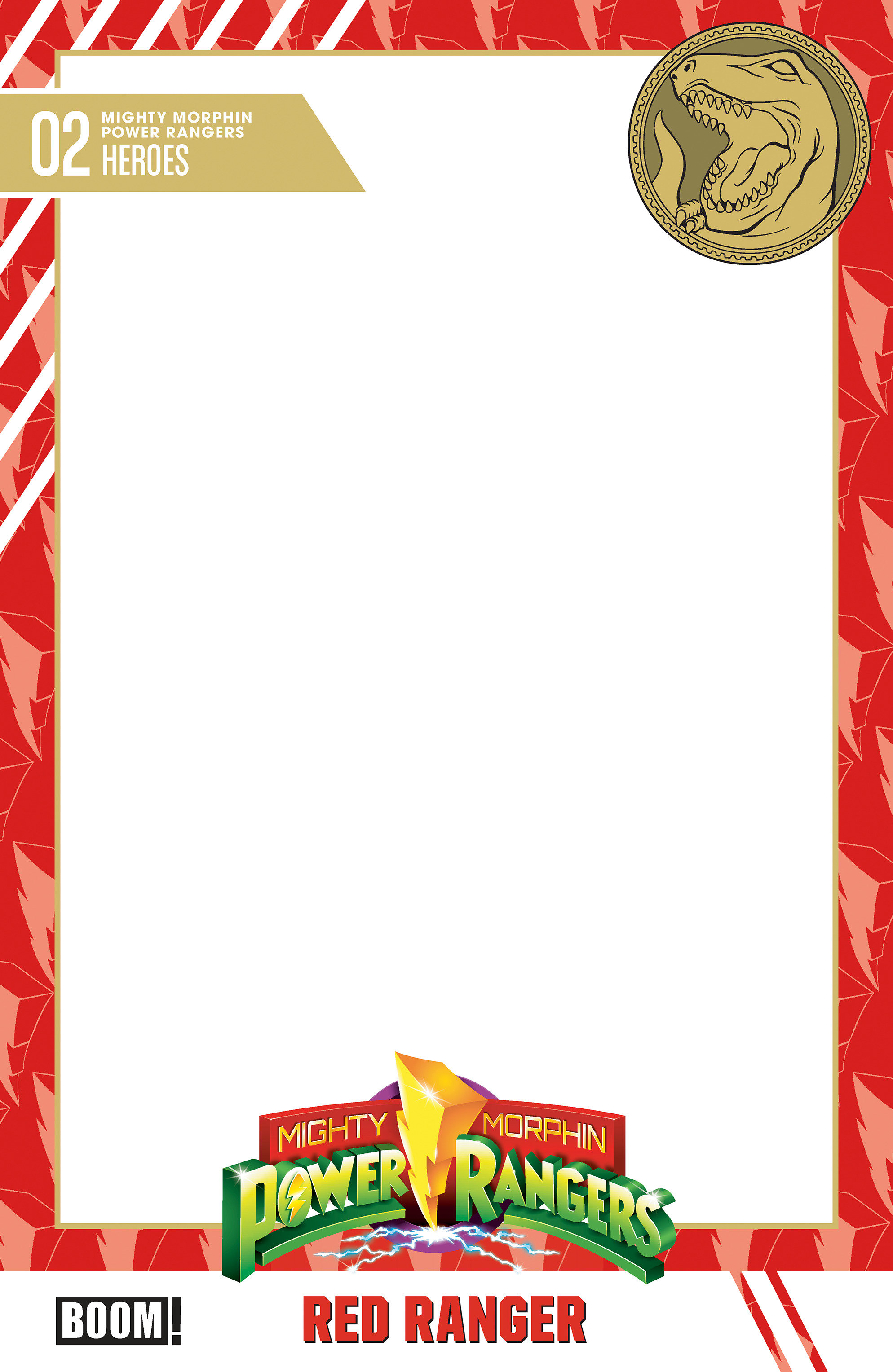 Mighty Morphin Power Rangers (2026) #2 D Trading Card Blank Sketch Variant