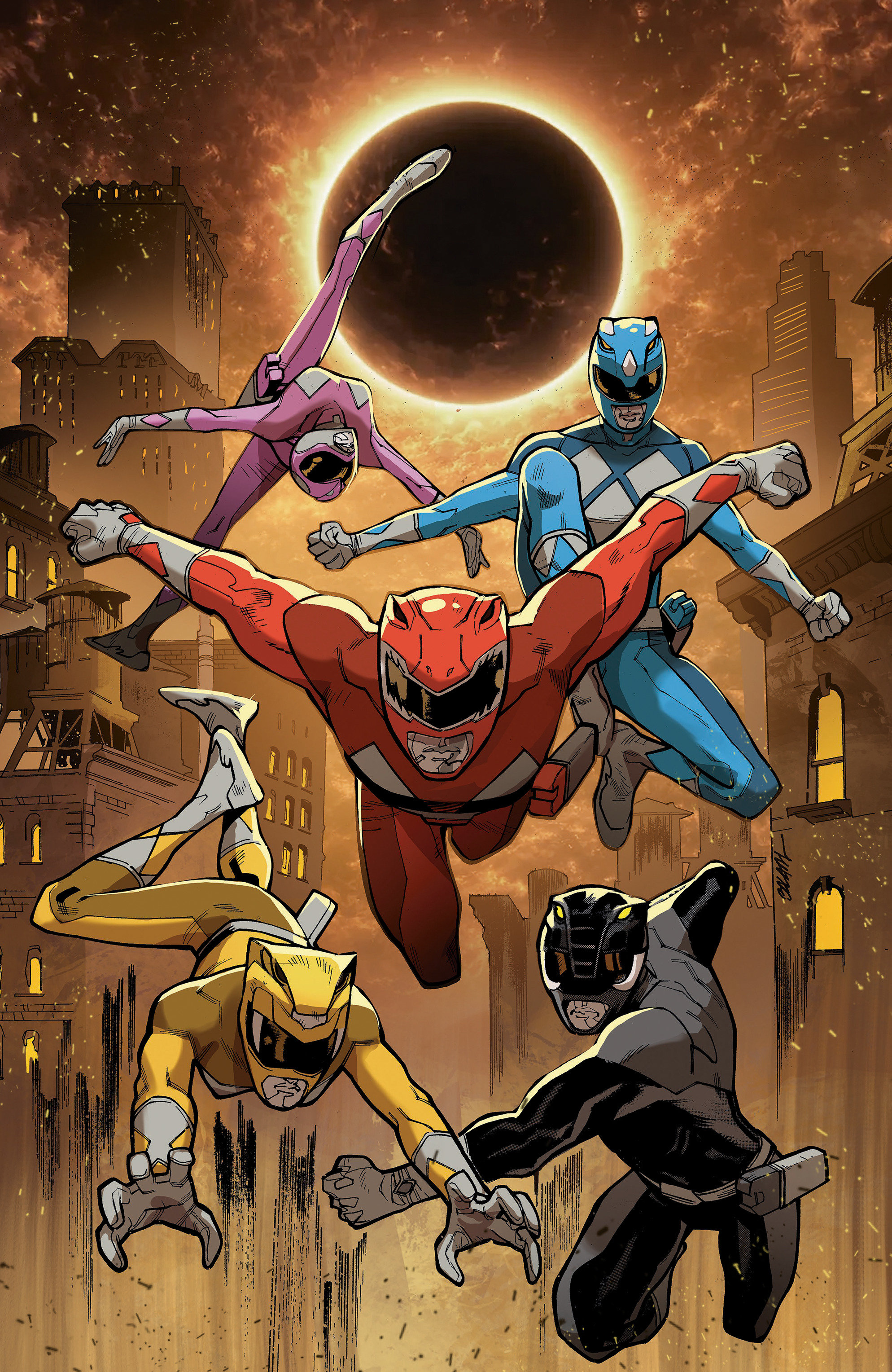 Mighty Morphin Power Rangers (2026) #2 E Foil Variant (Full Art, Foil, Balám)