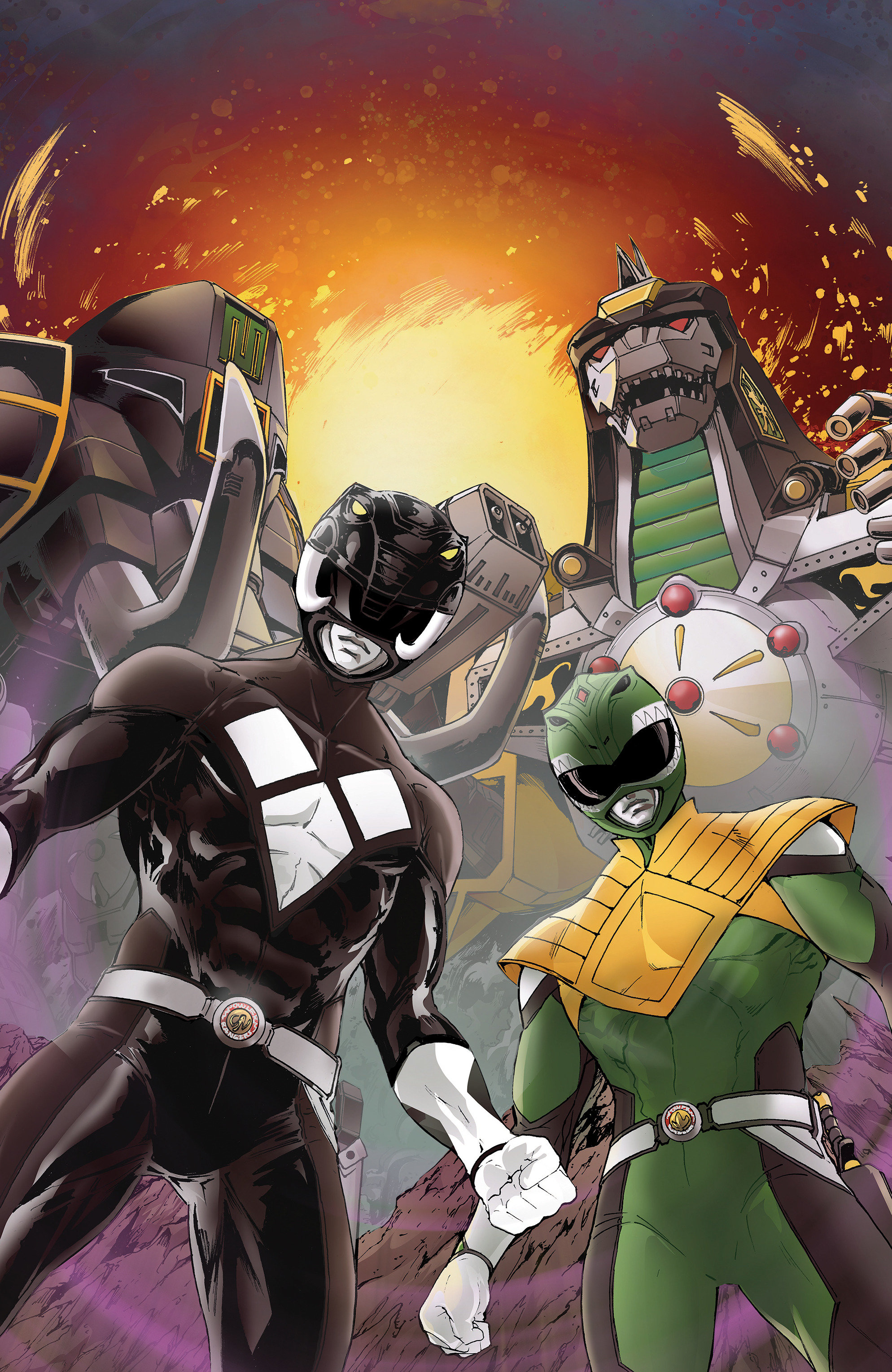 Mighty Morphin Power Rangers (2026) #5 F 1 in 10 Variant Edition Foil Variant (Full Art, Foil, Griffith)