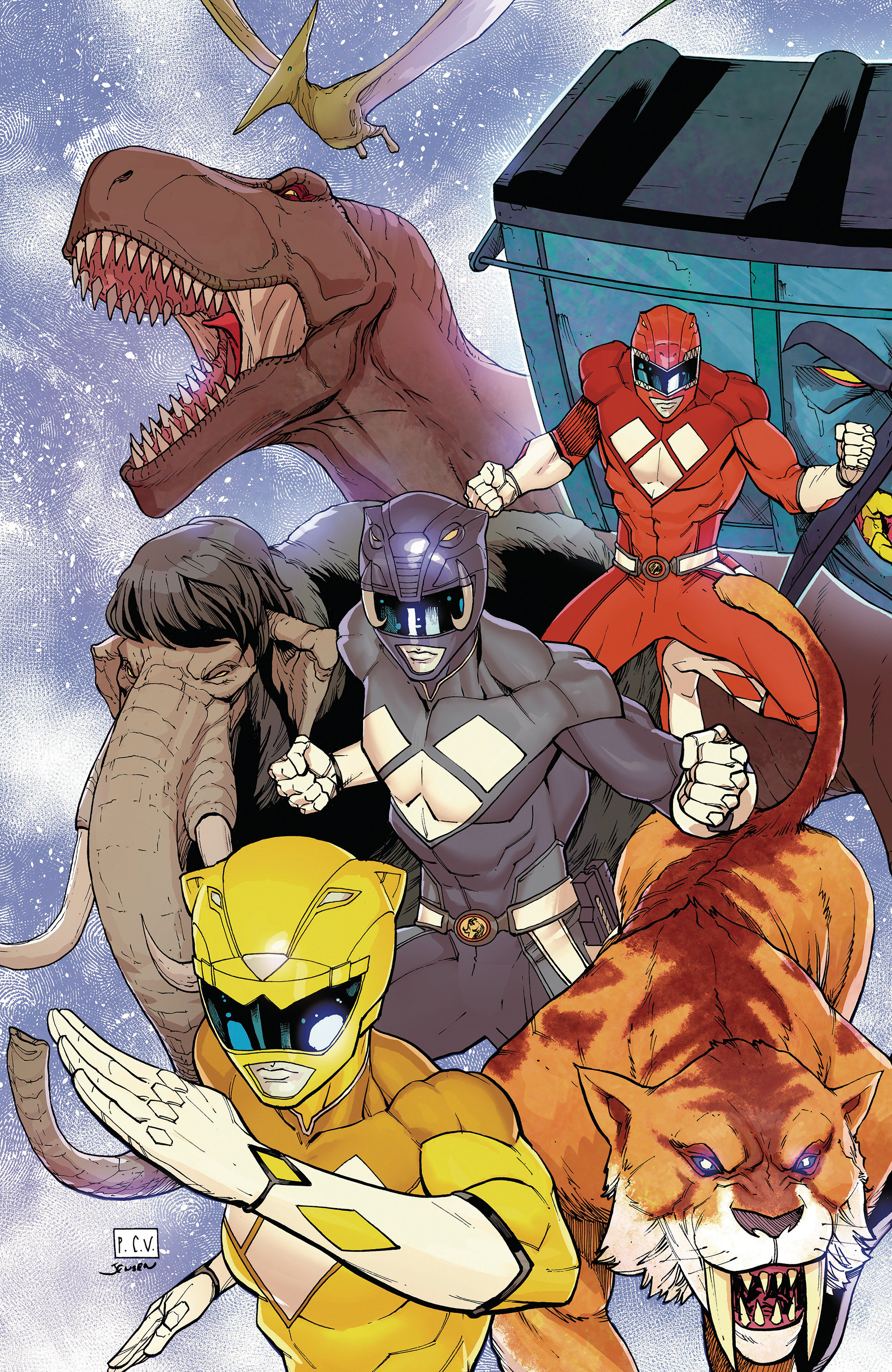 Mighty Morphin Power Rangers (2026) #6 F 1 in 10 Variant Edition Foil Variant (Full Art, Foil, Sevy)