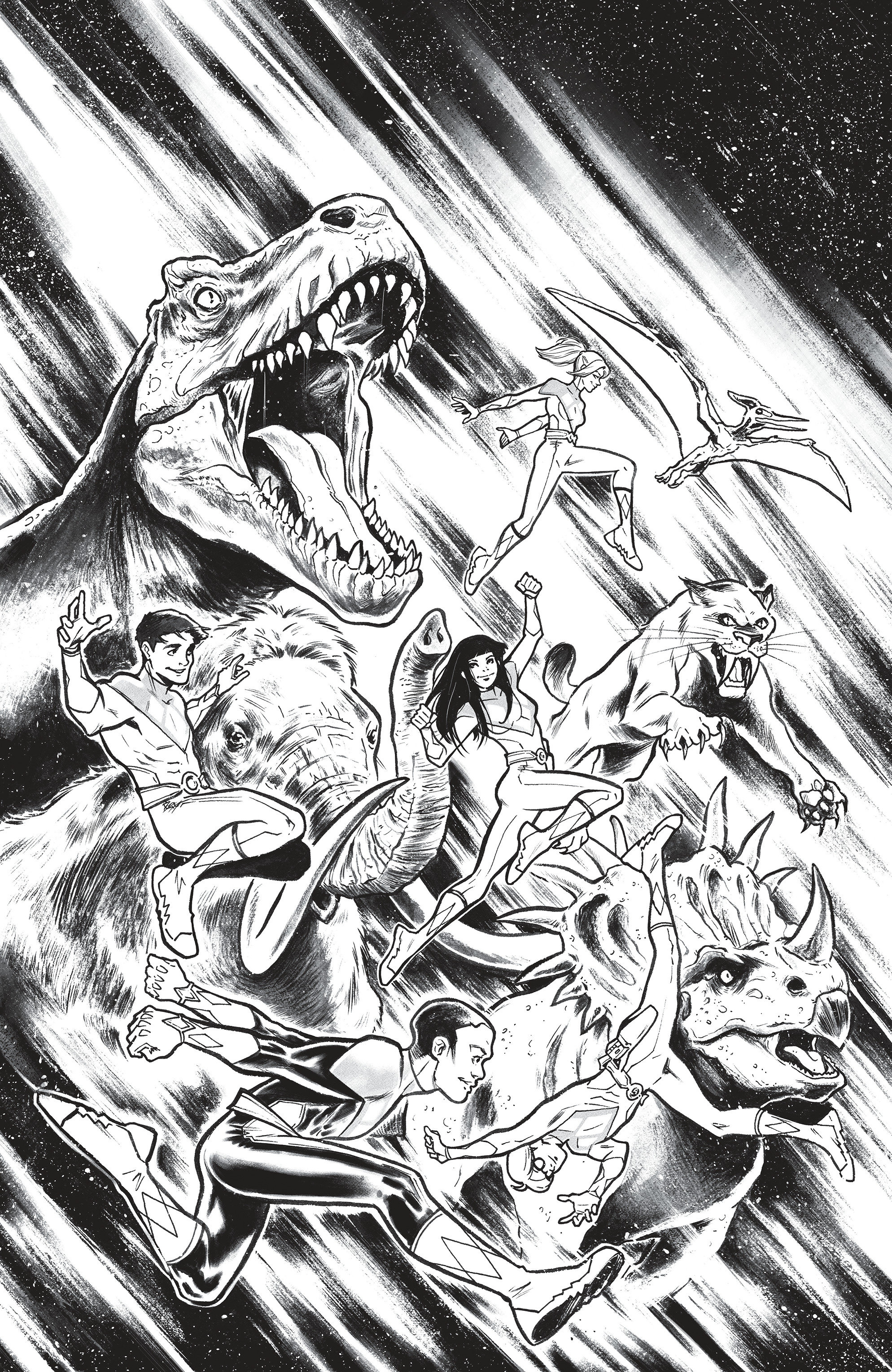 Mighty Morphin Power Rangers (2026) #6 H 1 in 25 Variant Edition Variant (Full Art, Campana)