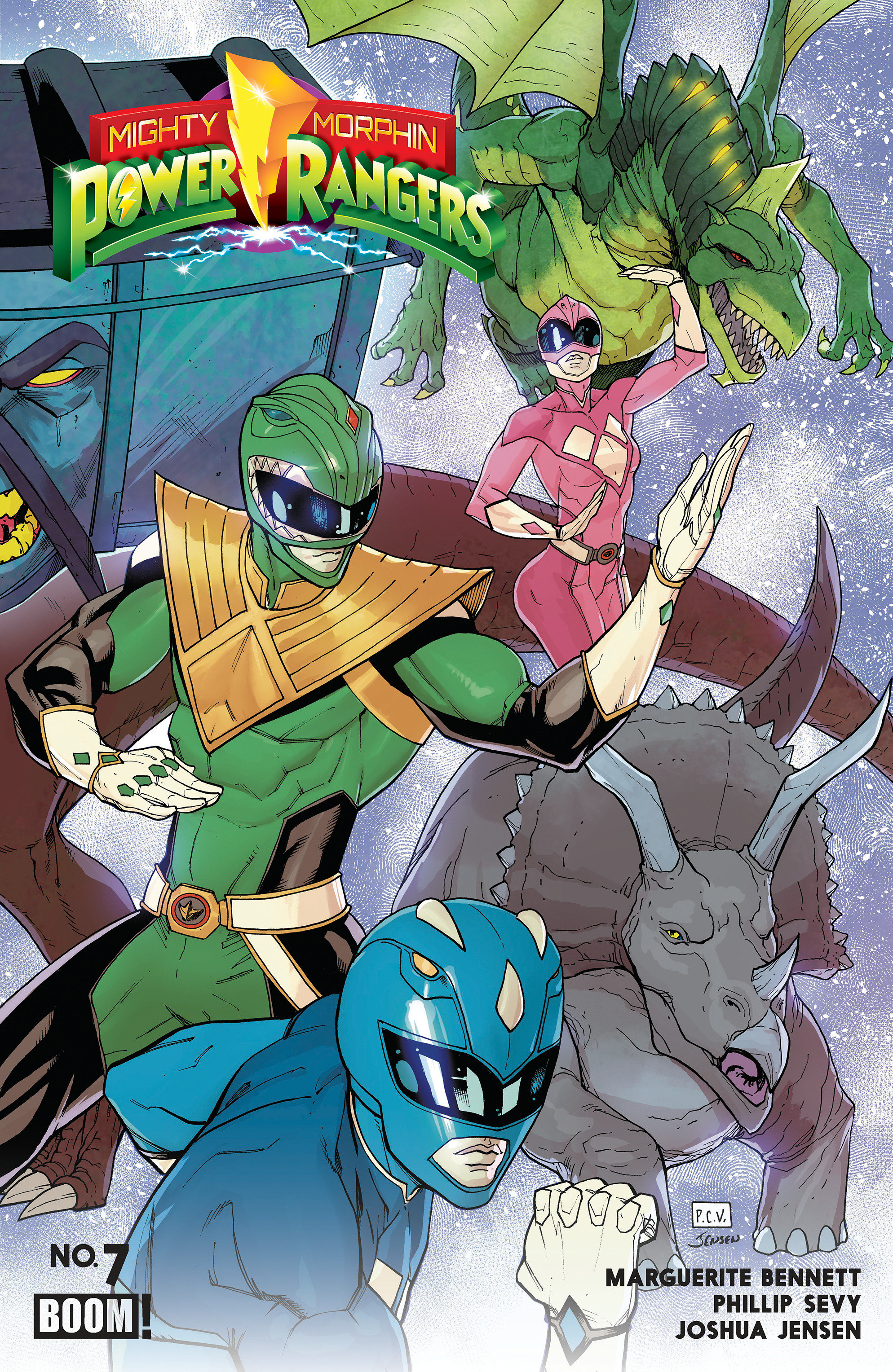 Mighty Morphin Power Rangers (2026) #7 B Variant (Dressed, Sevy)