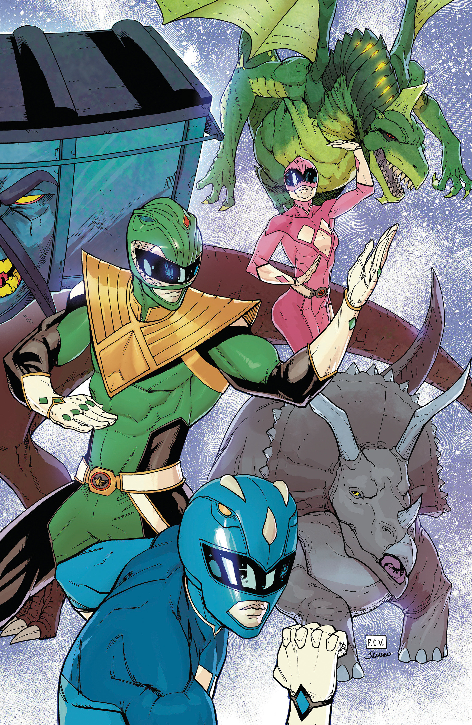 Mighty Morphin Power Rangers (2026) #7 F 1 in 10 Variant Edition Foil Variant (Full Art, Foil, Sevy)