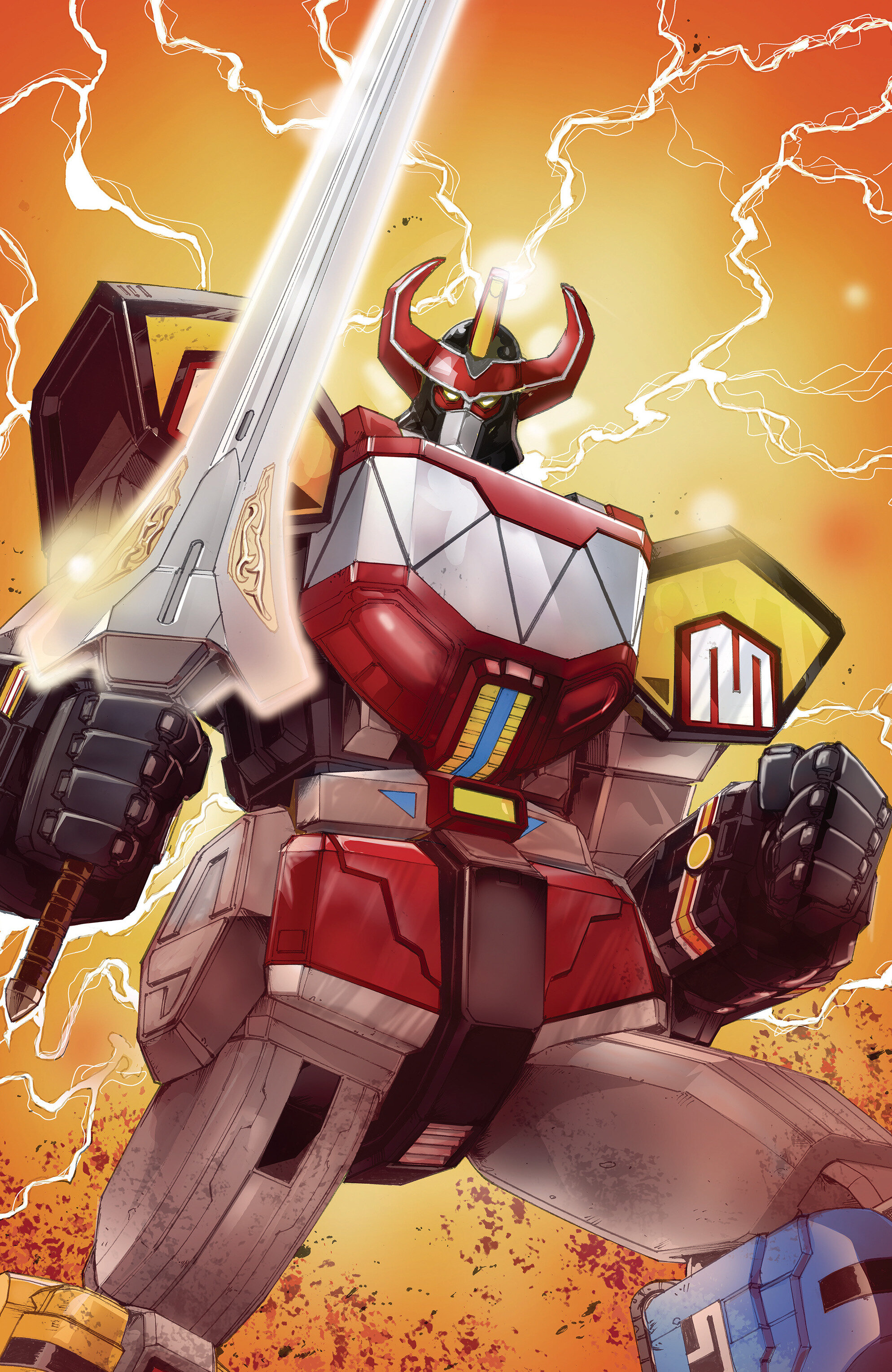 Mighty Morphin Power Rangers (2026) #8 F 1 in 10 Variant Edition Foil Variant (Full Art, Foil,Griffith)