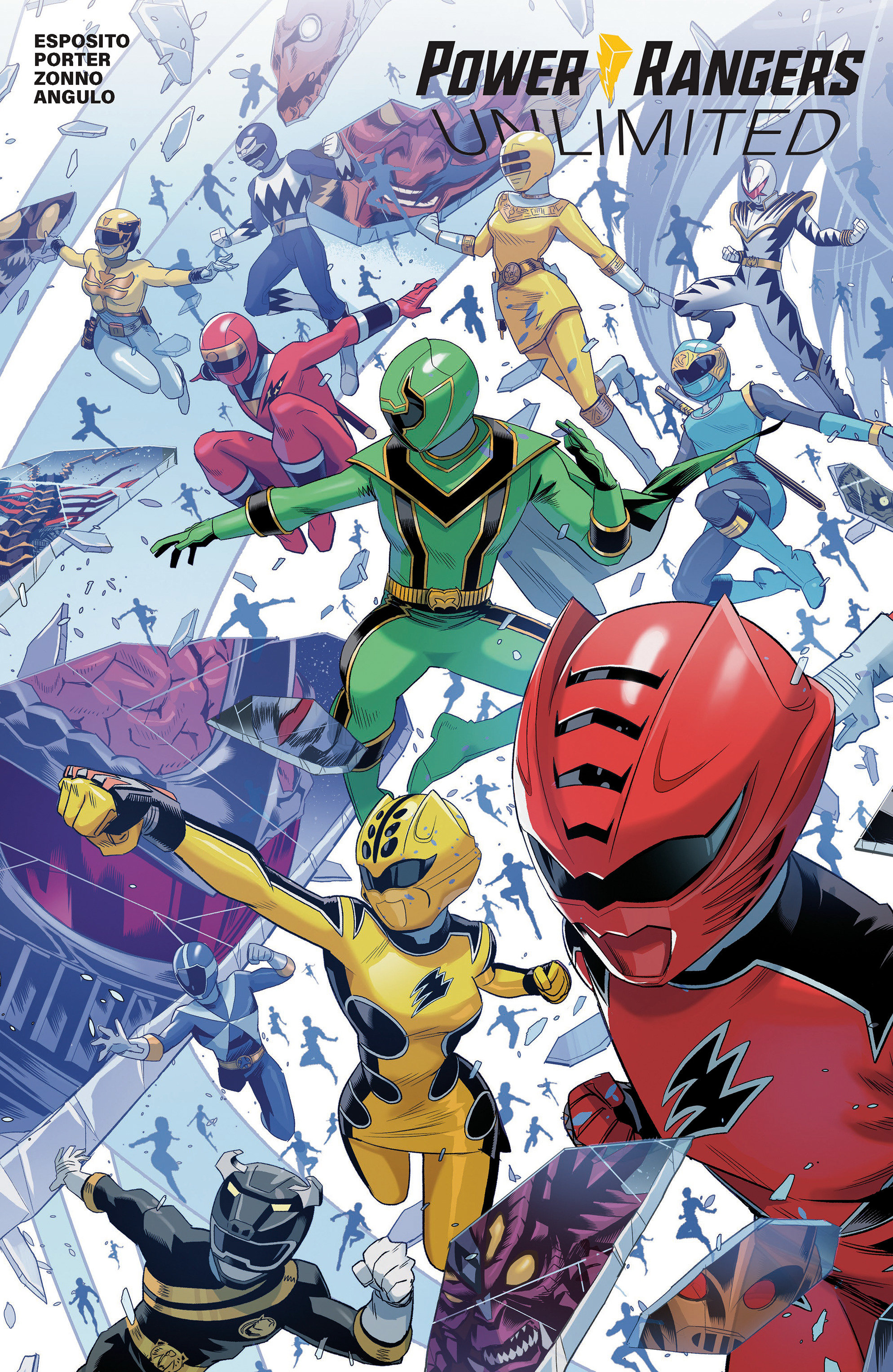 Power Rangers Unlimited #1 C Every Ranger Ever Cardstock Connecting Variant (Dressed, Zonno)