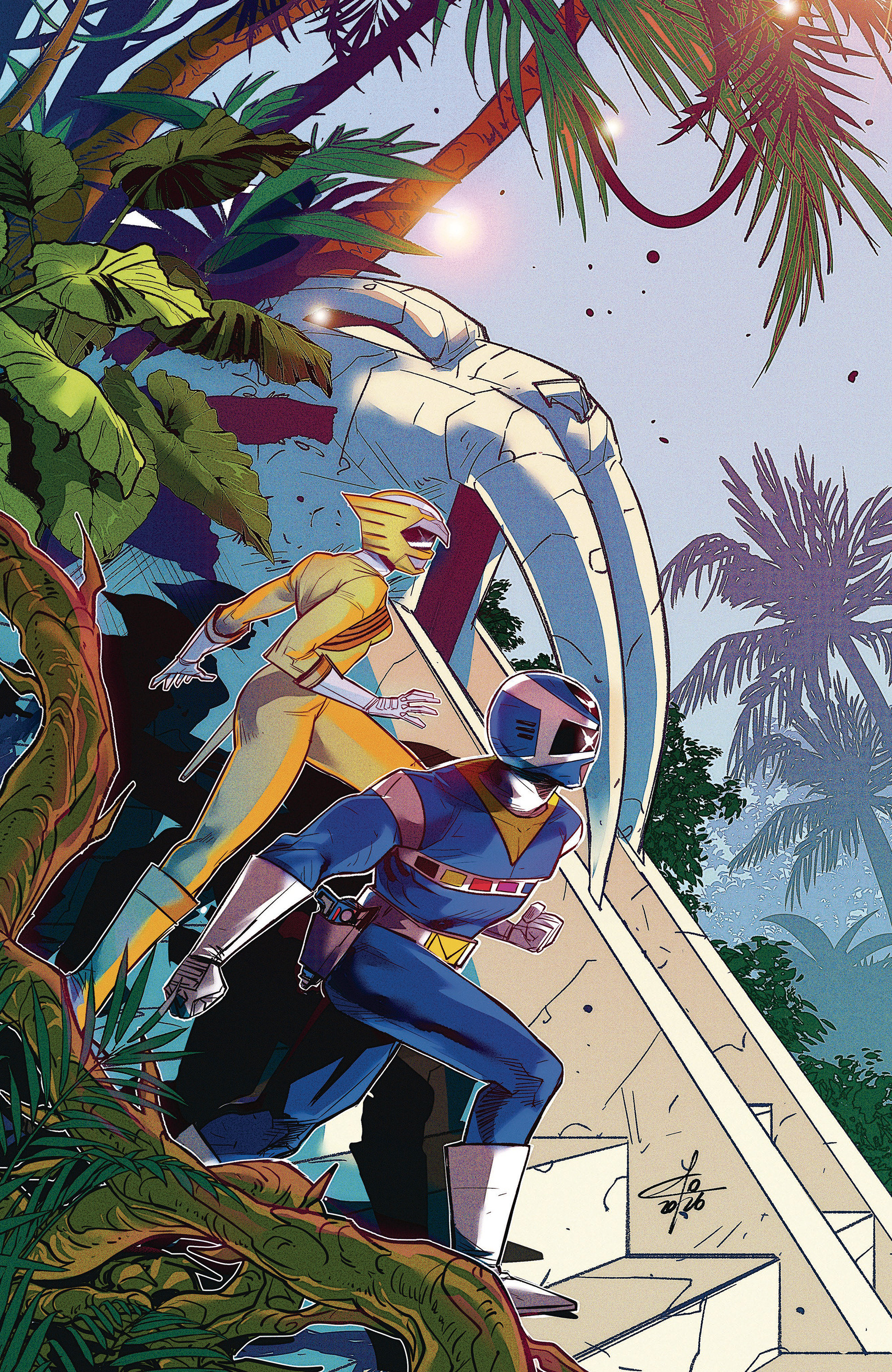 Power Rangers Unlimited #5 E 1 in 10 Variant Edition Foil Variant (Full Art, Foil, Carlini)