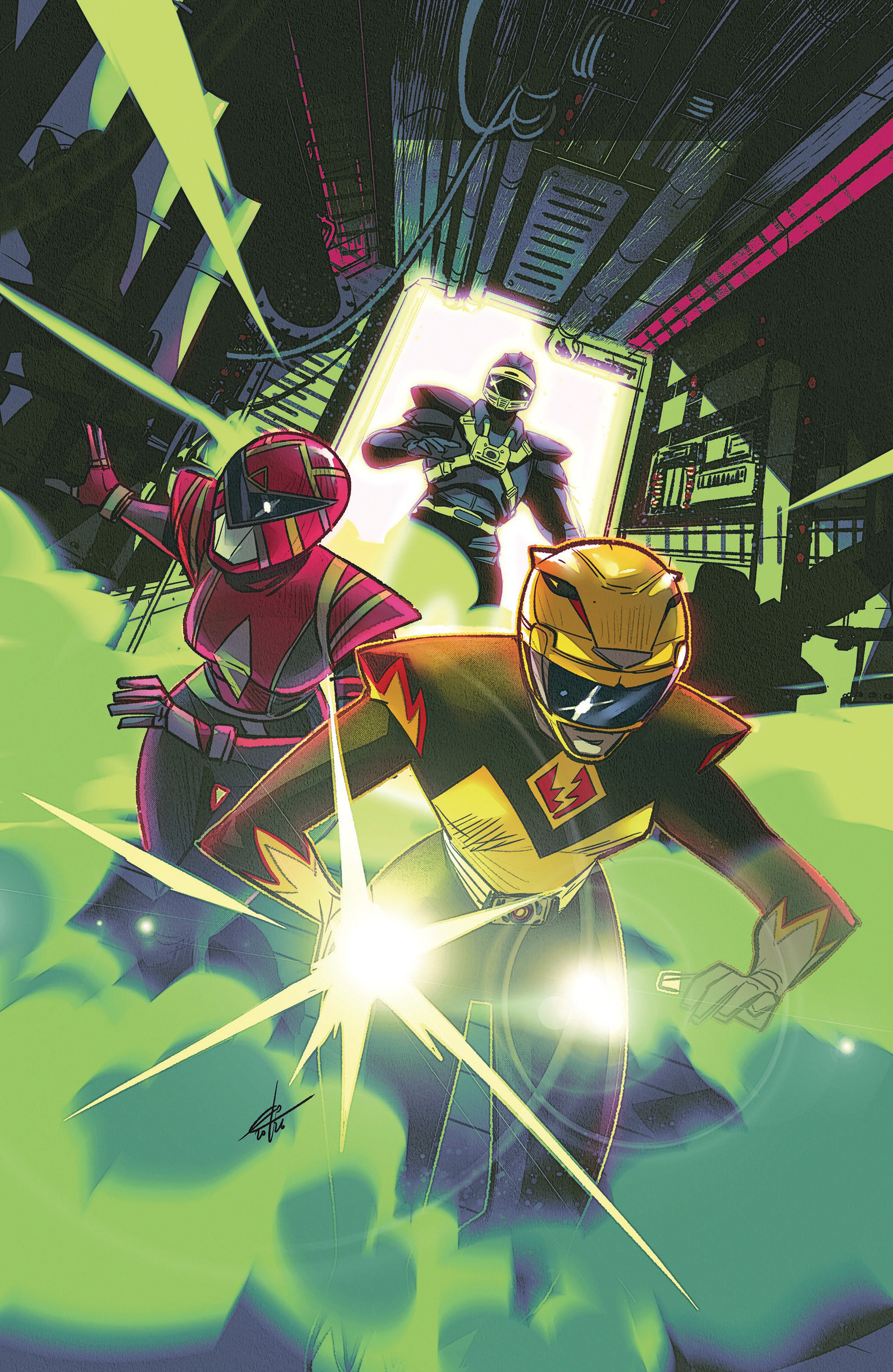 Power Rangers Unlimited #6 E 1 in 10 Variant Edition Foil Variant (Full Art, Foil, Carlini)