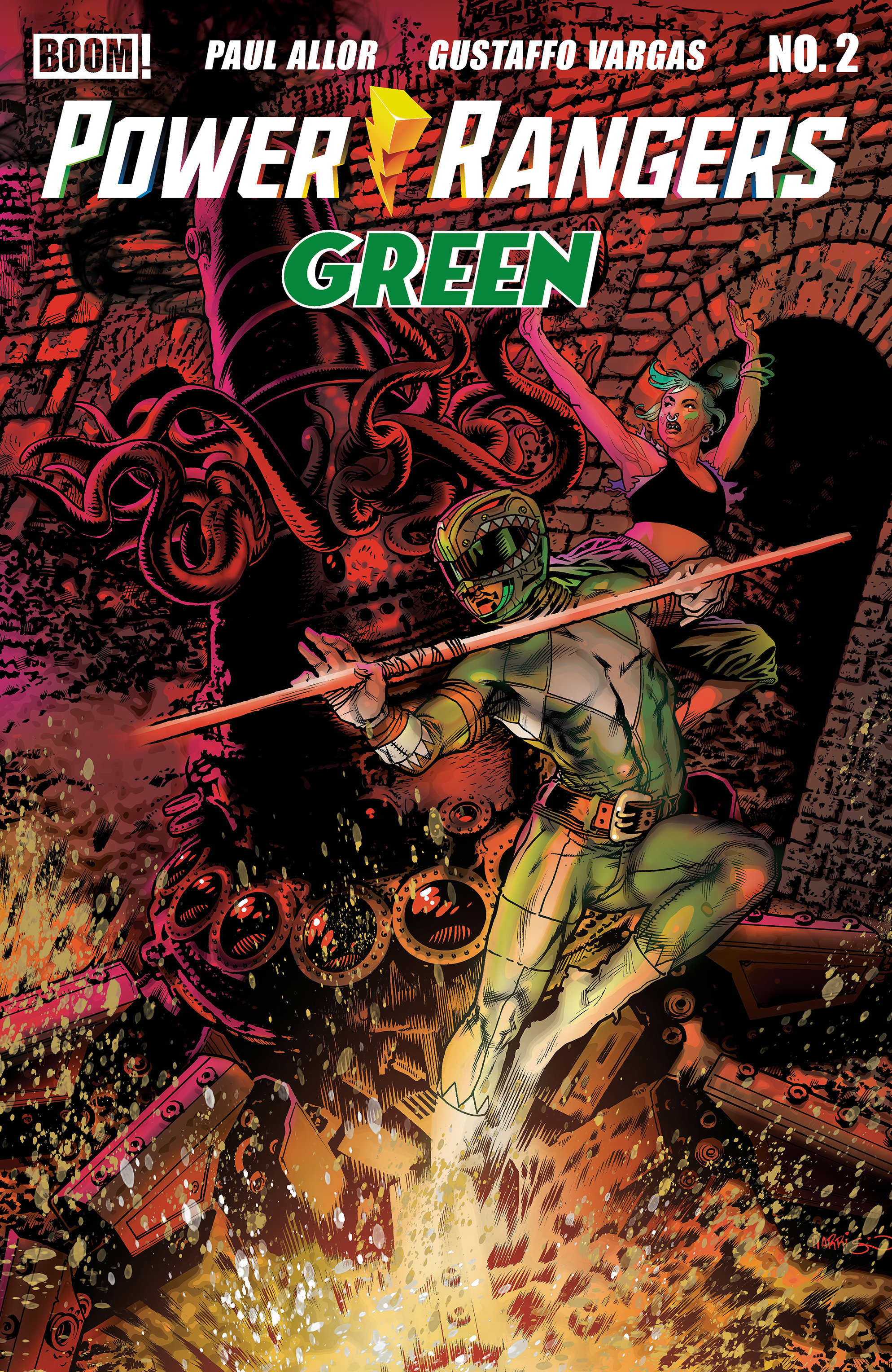 Power Rangers Green #2 A Main (Dressed, Harris)