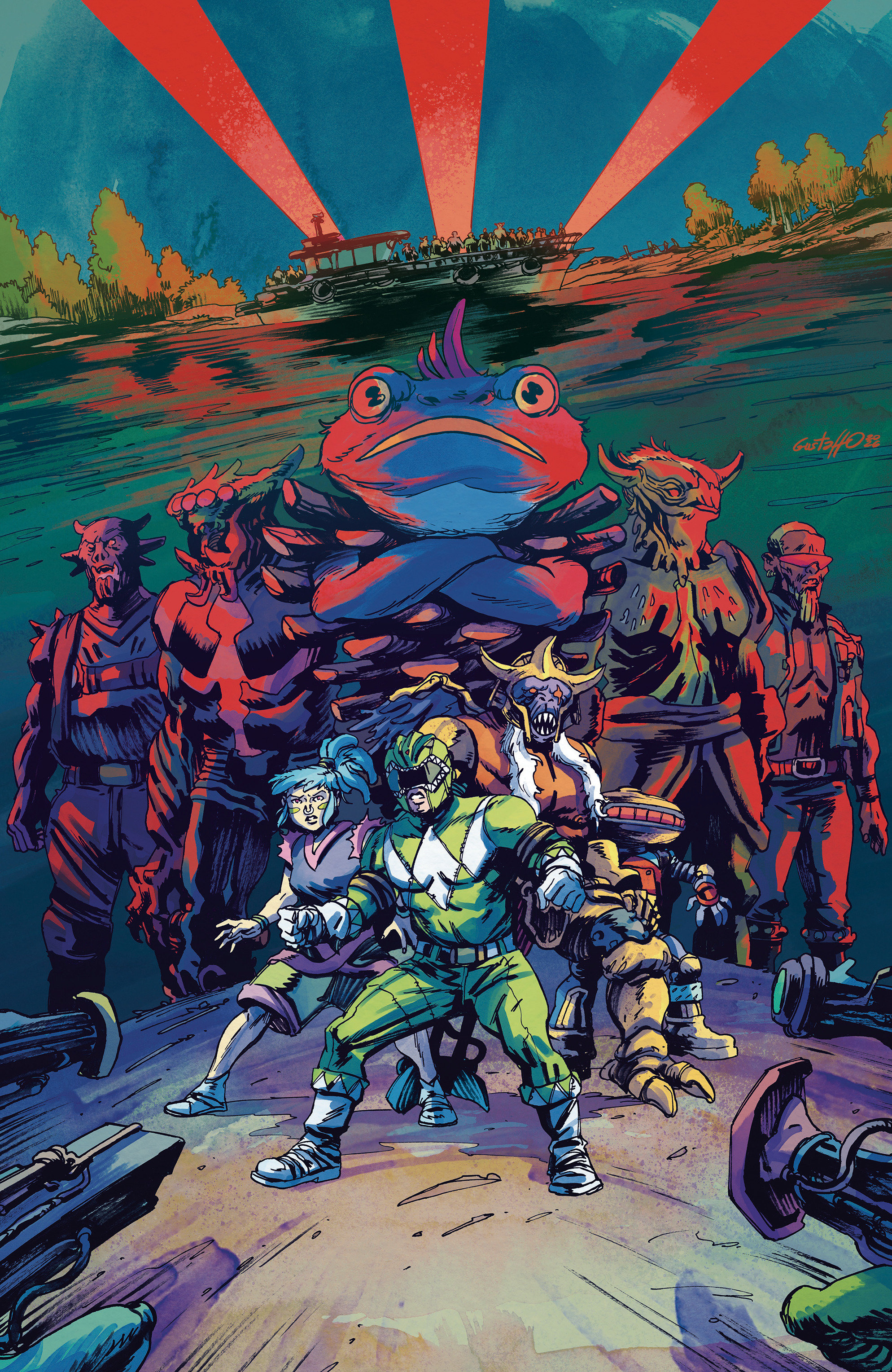Power Rangers Green #3 E 1 in 10 Variant Edition Foil Variant (Full Art, Foil, Vargas)