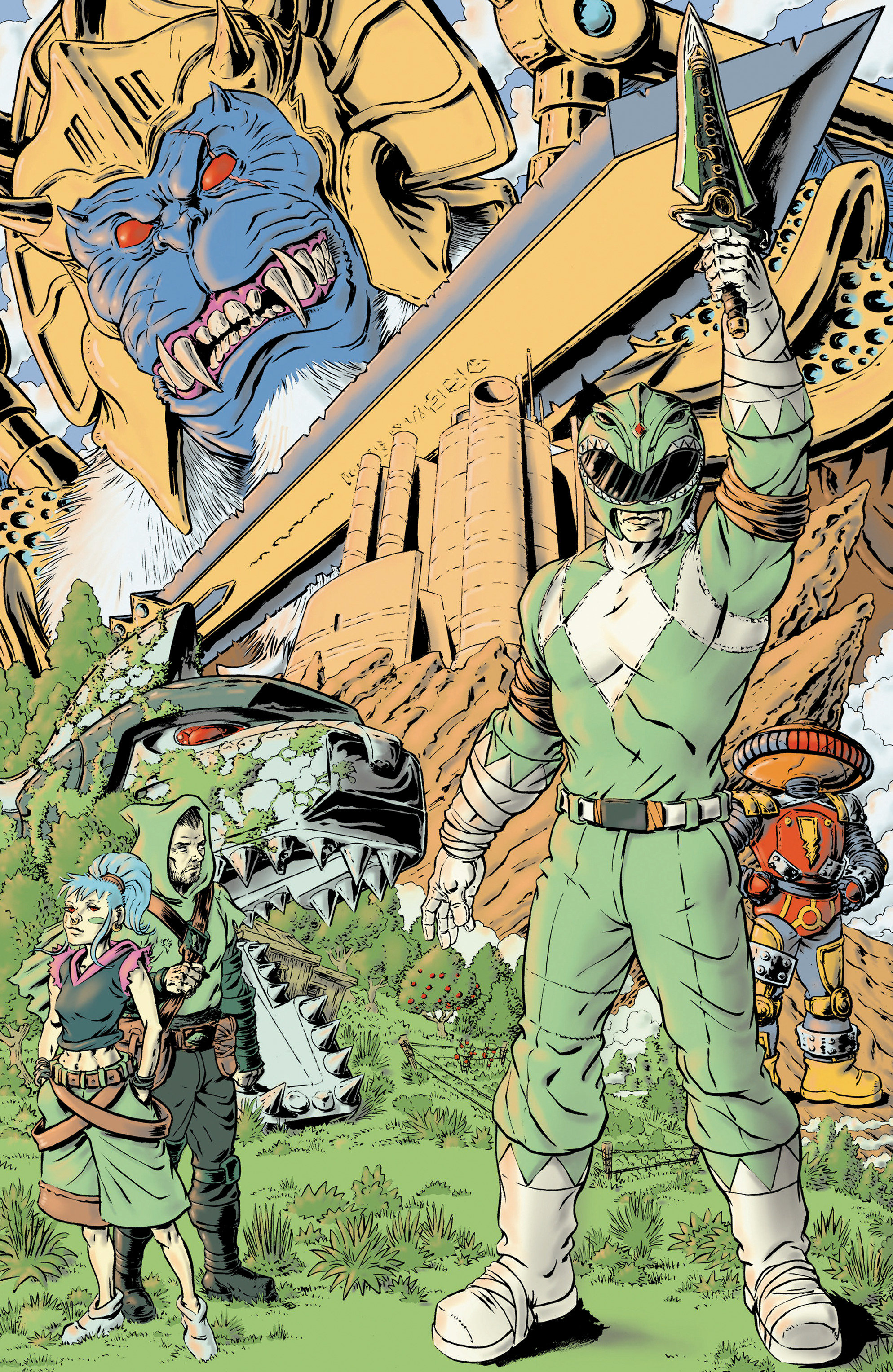 Power Rangers Green #3 F 1:20 Variant Edition Variant (Full Art, Rasmussen)