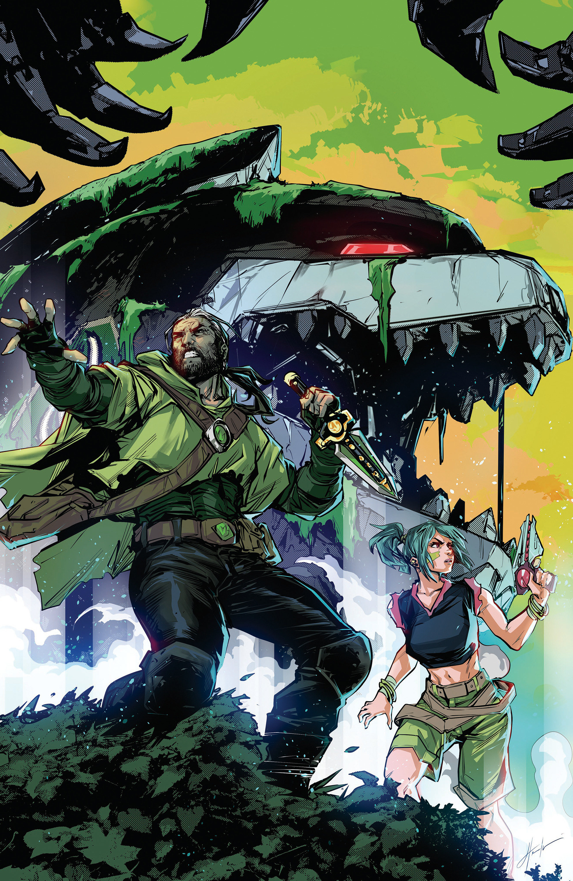 Power Rangers Green #3 G 1 in 25 Variant Edition Variant (Full Art, Prasetya)