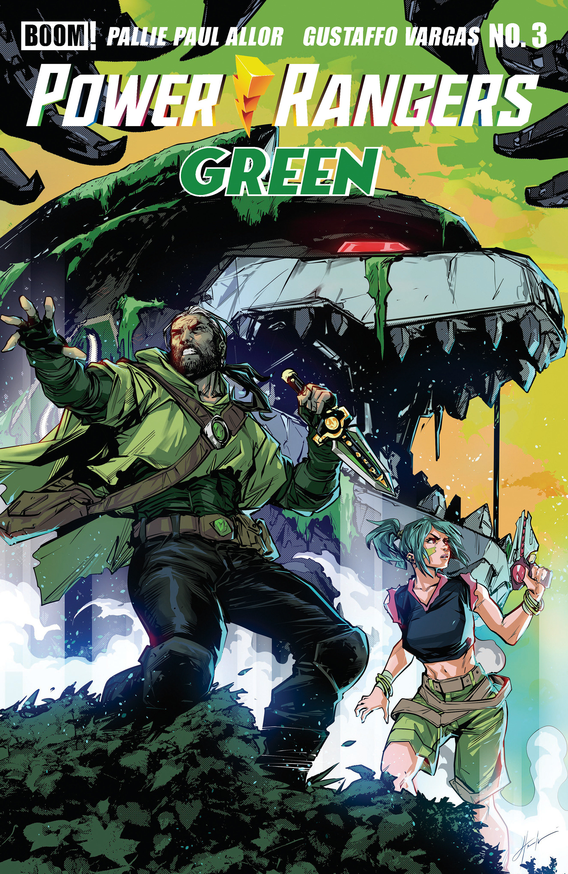 Power Rangers Green #3 I Foc Reveal Variant (Dressed, Prasetya)