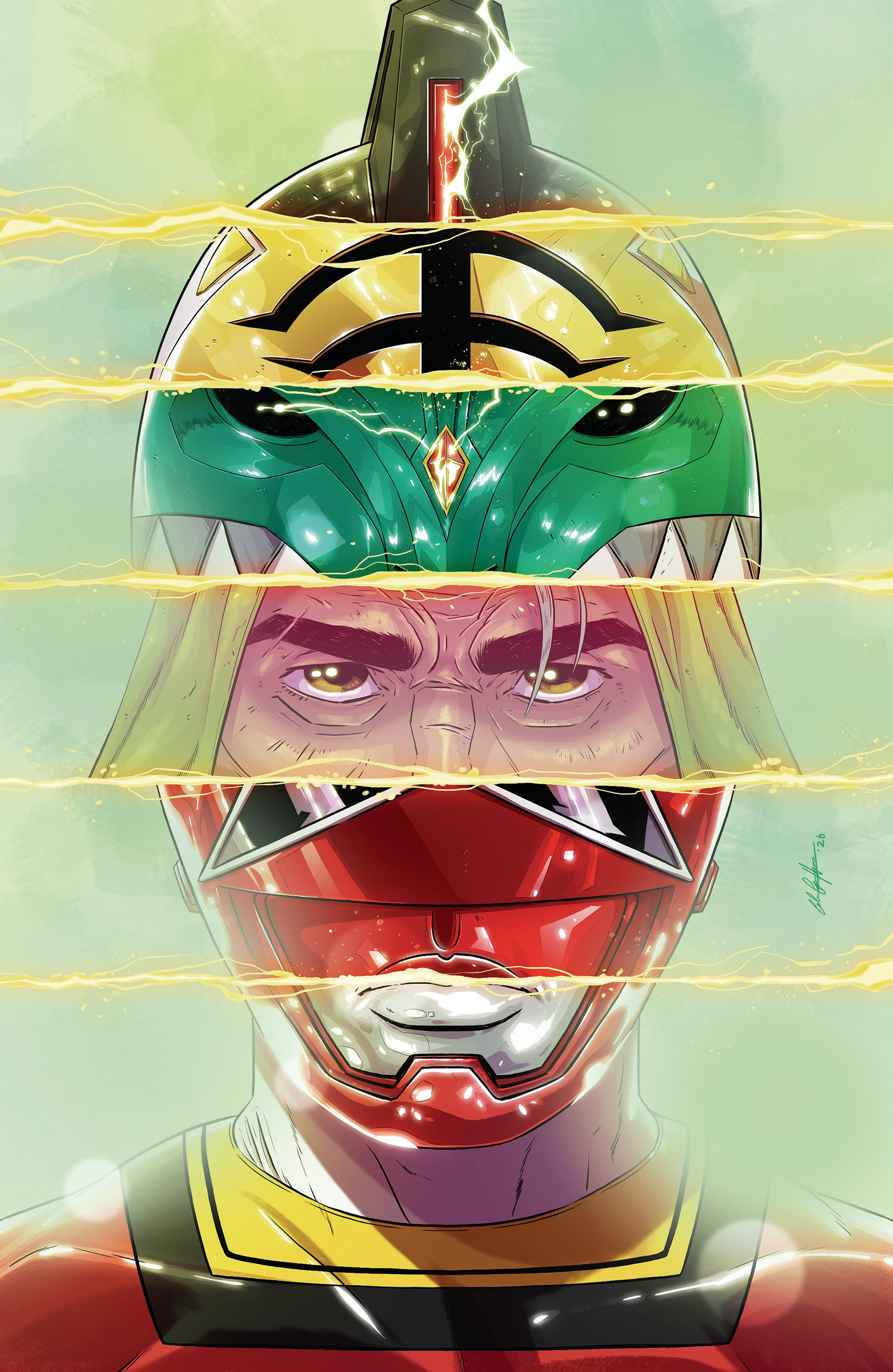 Power Rangers Green #4 F 1:20 Variant Edition Variant (Full Art, Griffin)