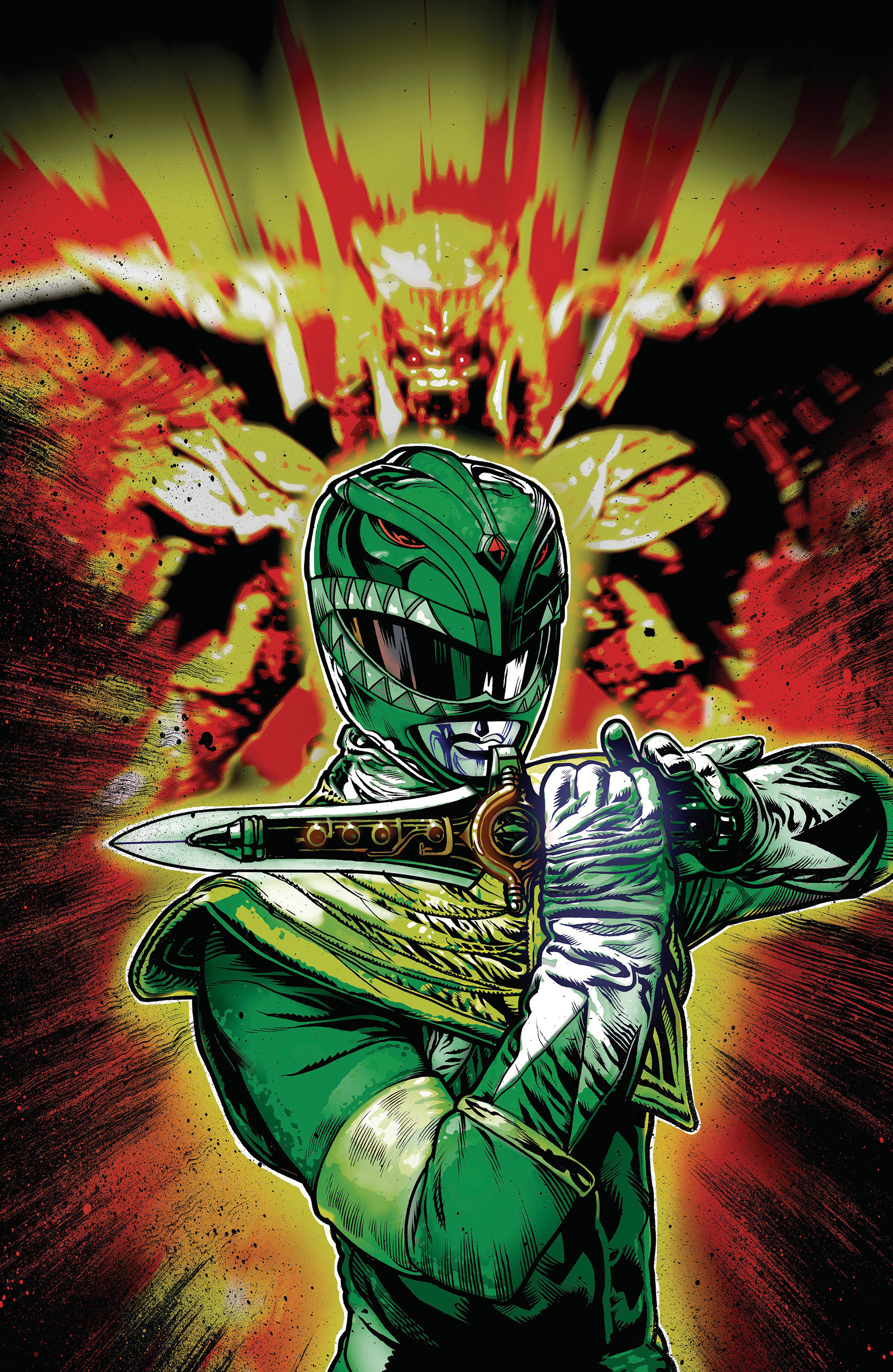 Power Rangers Green #5 D Foil Variant (Full Art, Harris)