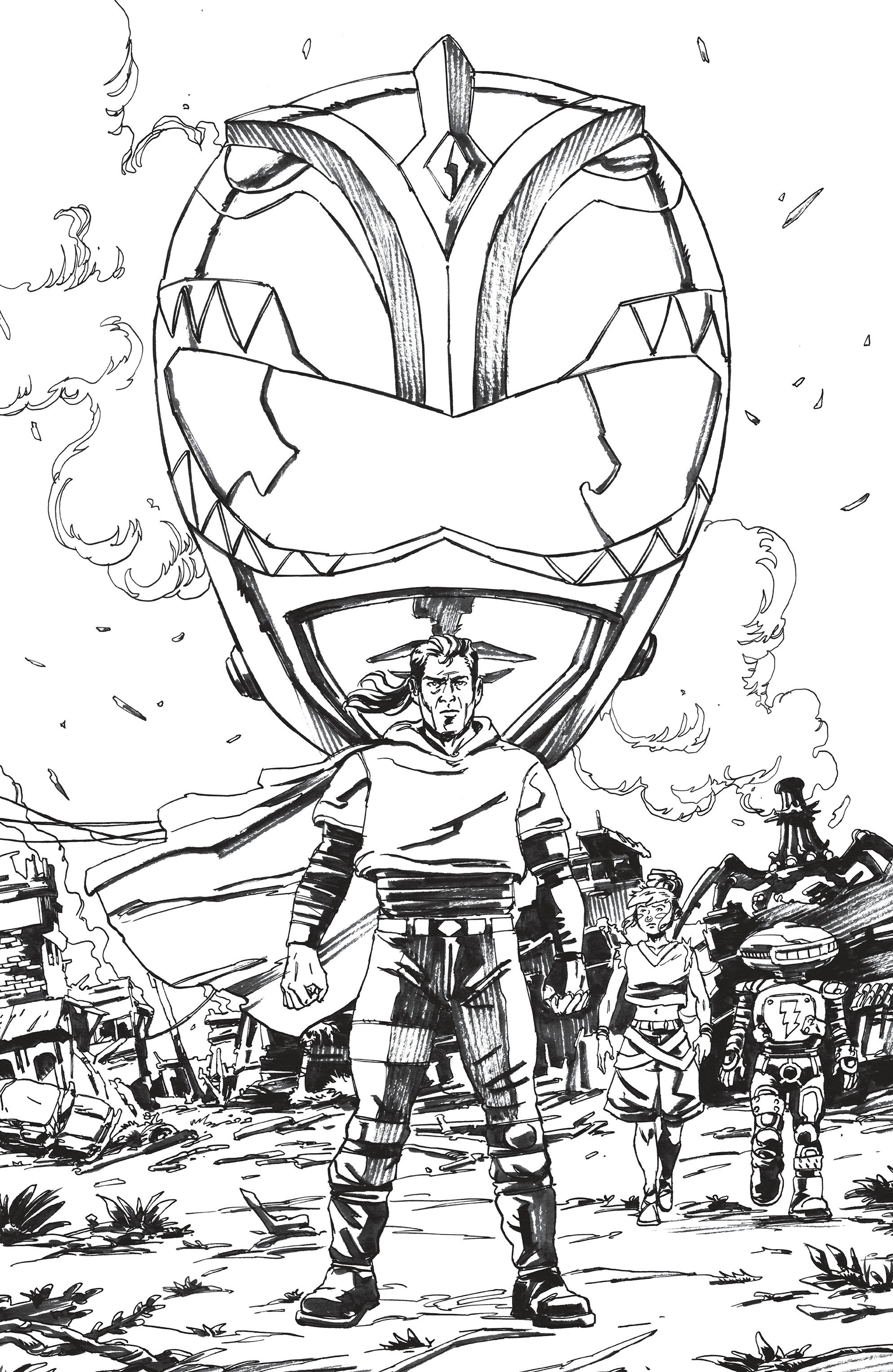 Power Rangers Green #5 J Unlimited Variant (Full Art, Vargas)