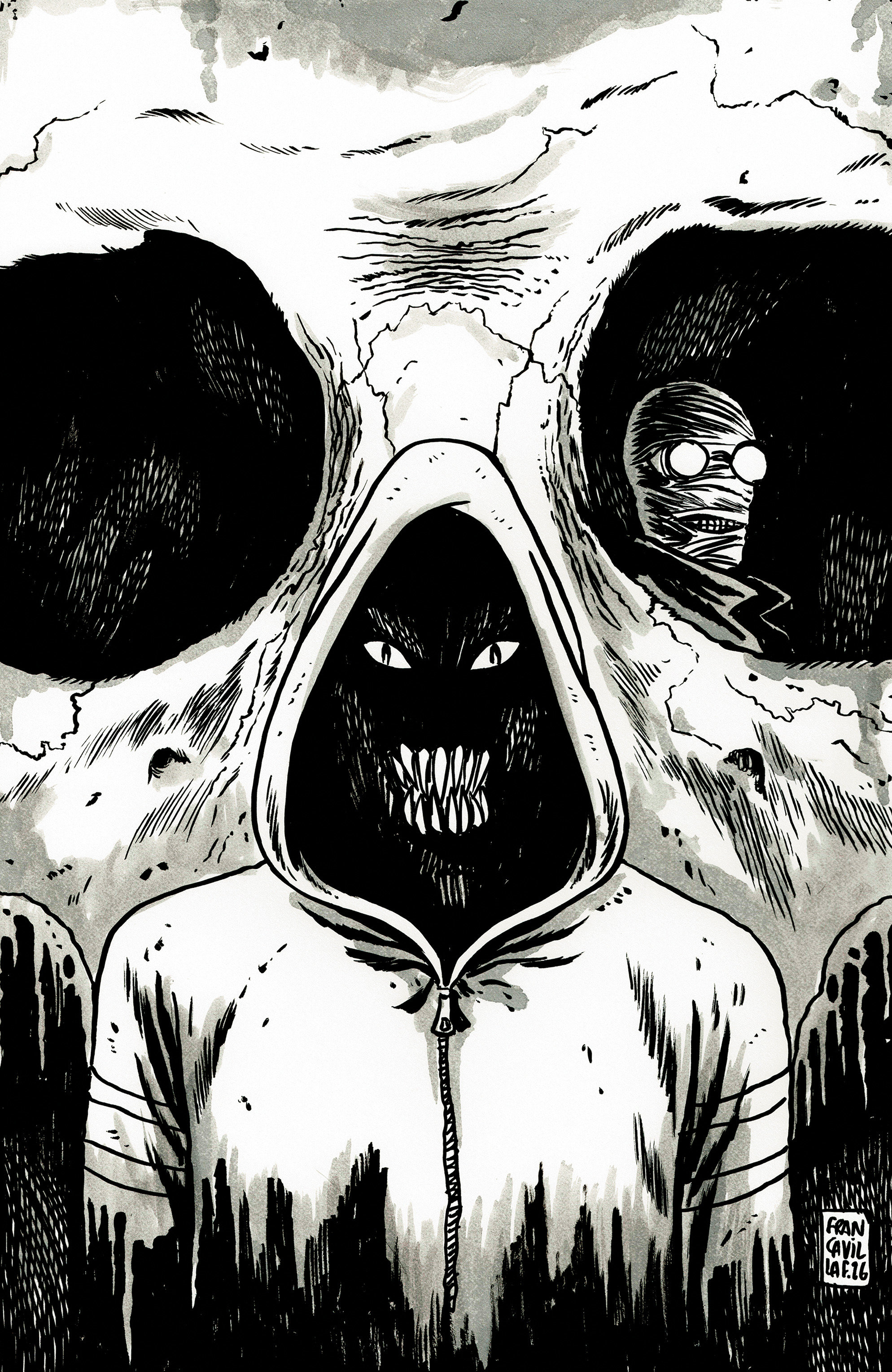 Stuff Of Nightmares: The Hoodie #1 D Glow In The Dark Variant (Full Art, Glow In The Dark, Francavilla)