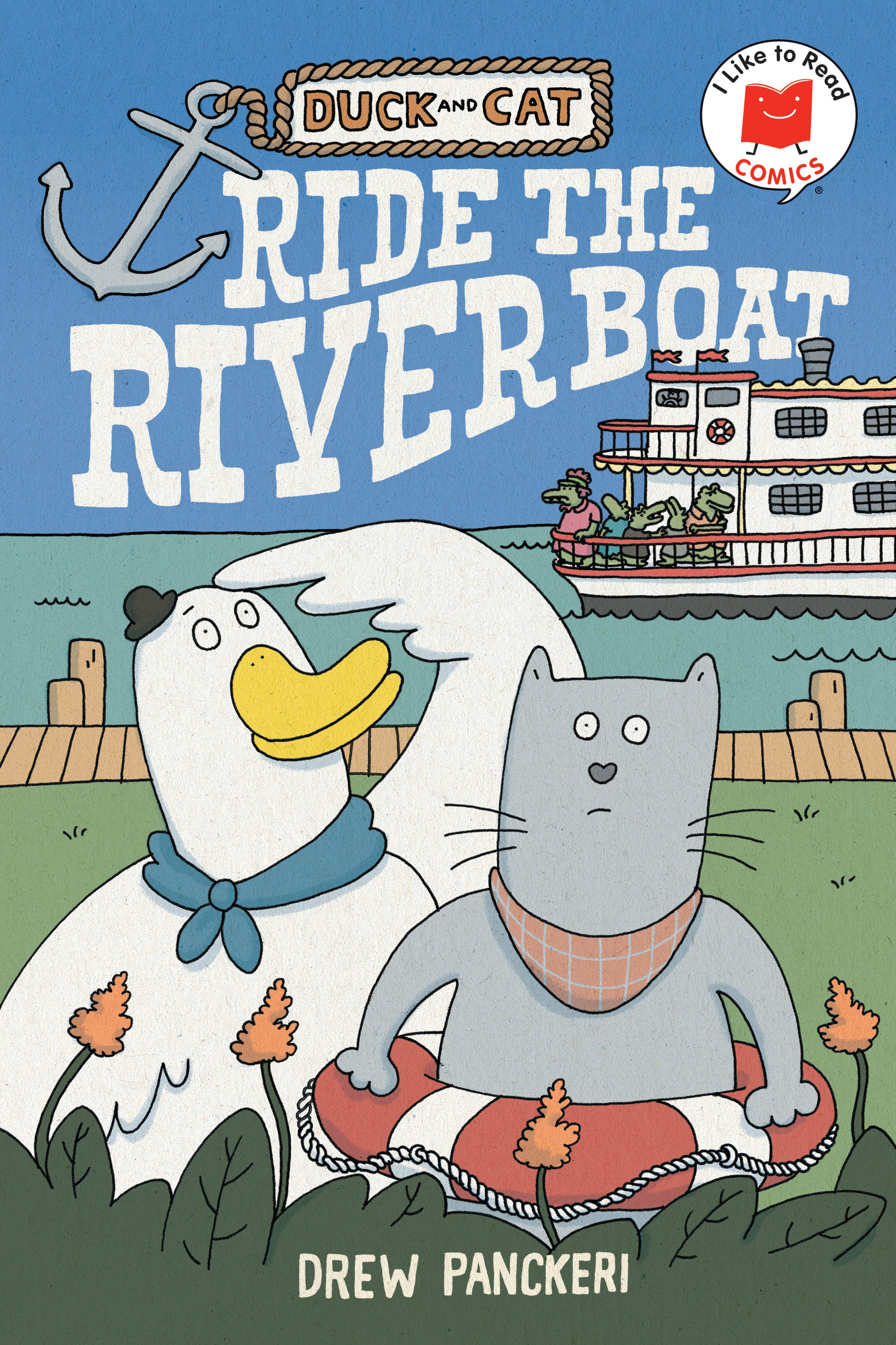 Duck And Cat Ride The Riverboat