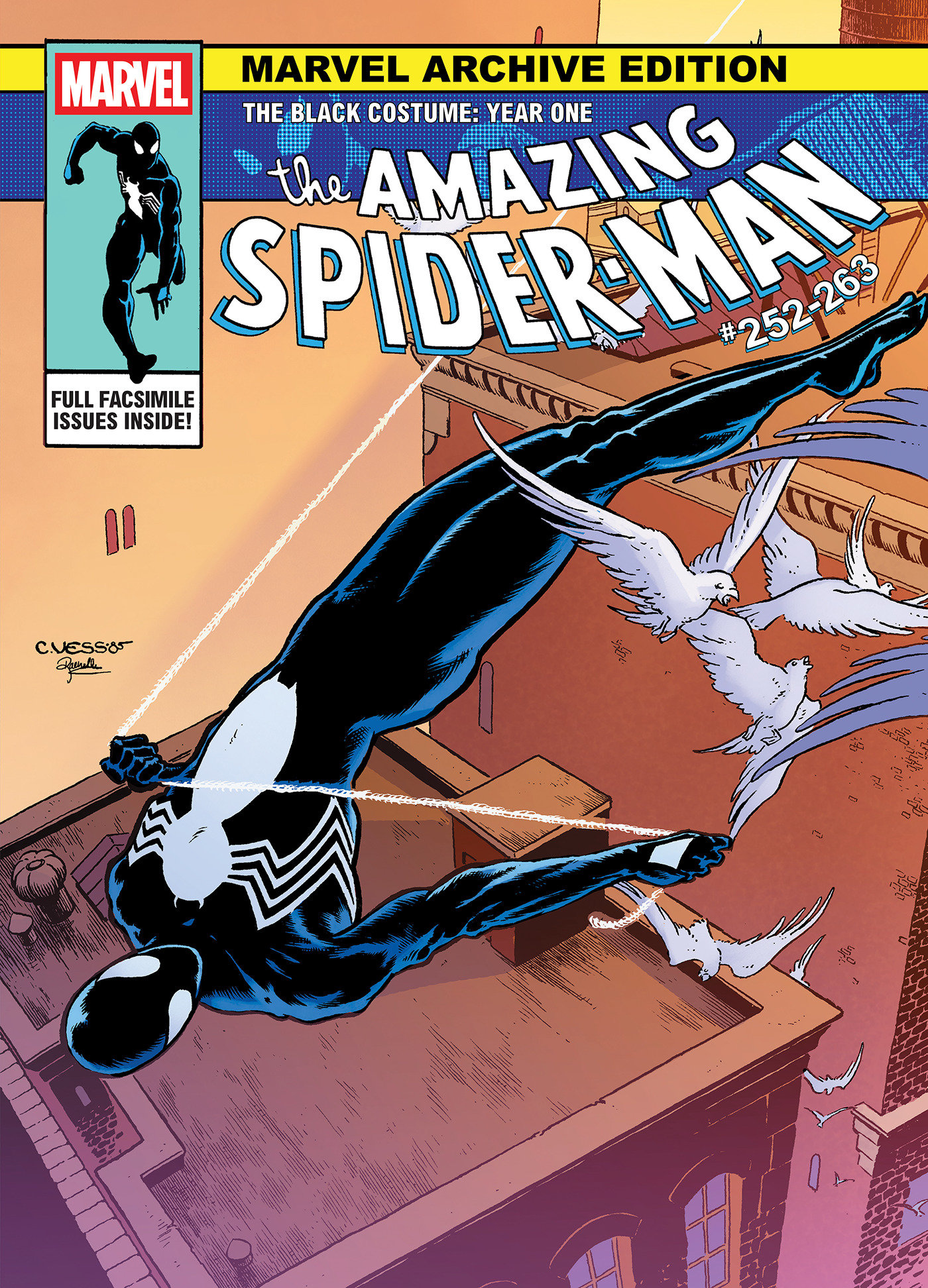 MARVEL ARCHIVE EDITION: AMAZING SPIDER-MAN - THE BLACK COSTUME: YEAR ONE GALLERY EDITION CHARLES VESS HIDDEN GEM COVER [DM ONLY]