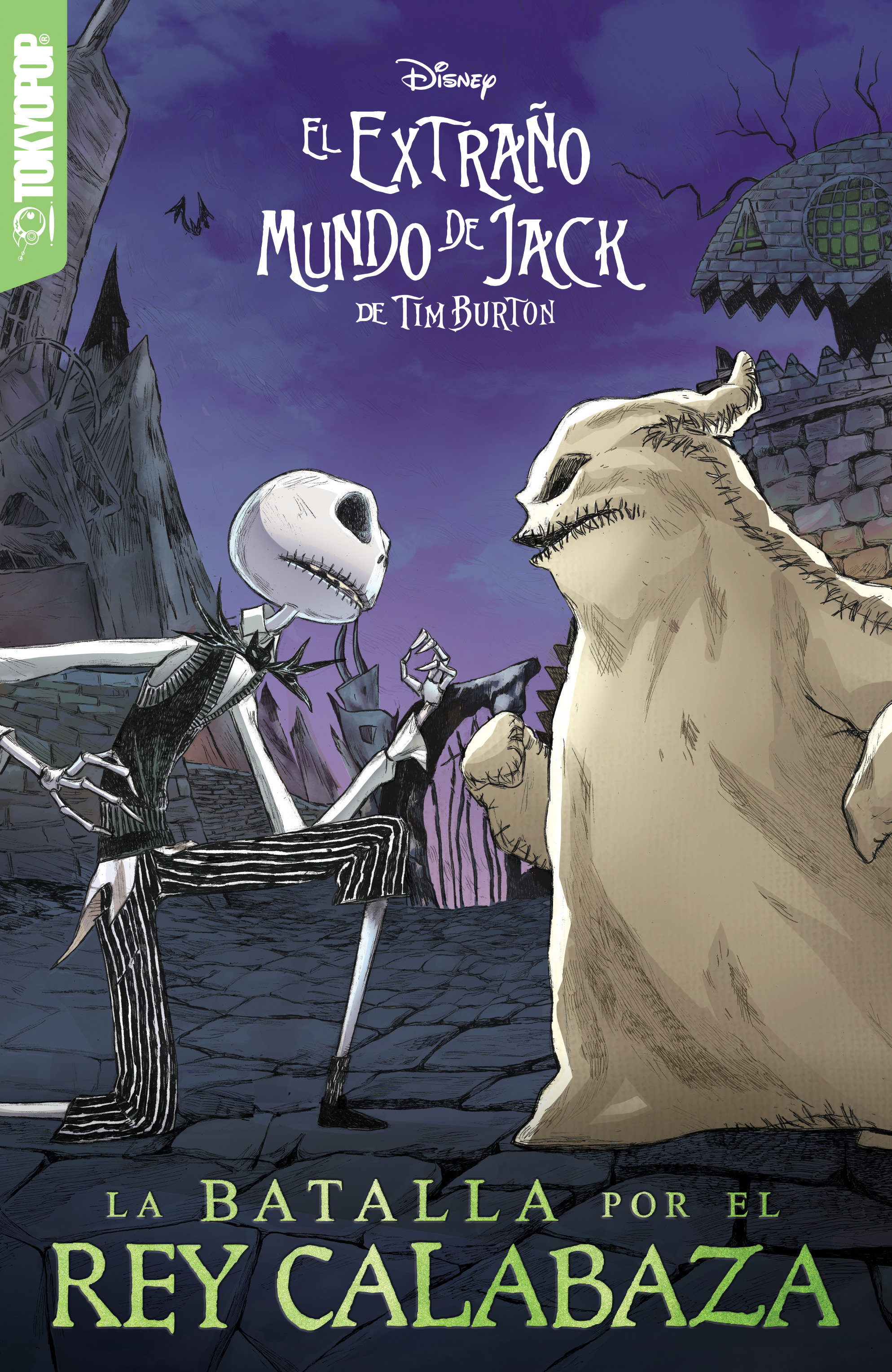 Disney Manga: El Extraño Mundo De Jack De Tim Burton   Batalla Por El Rey Calabaza (Español)