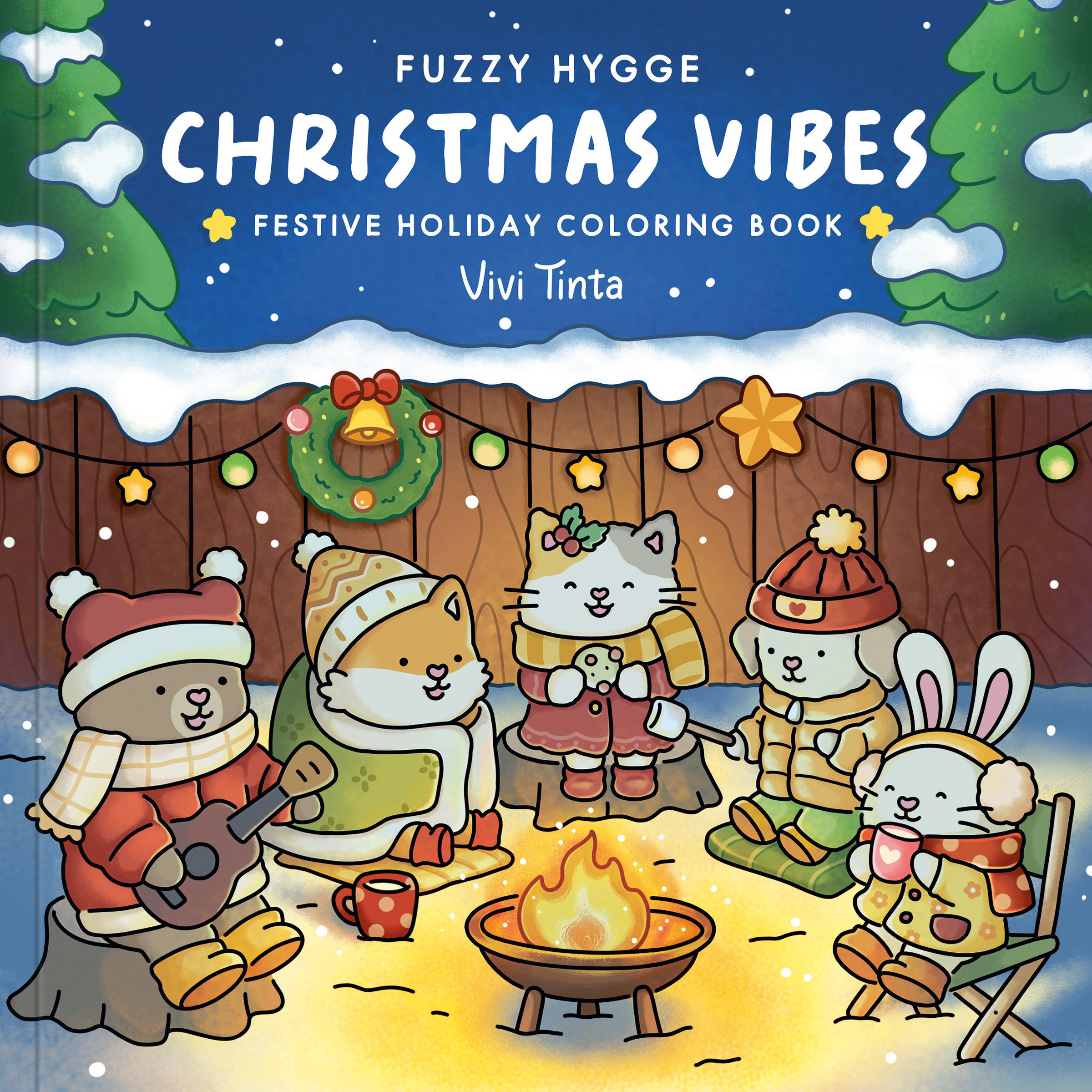 Fuzzy Hygge: Christmas Vibes Coloring Book