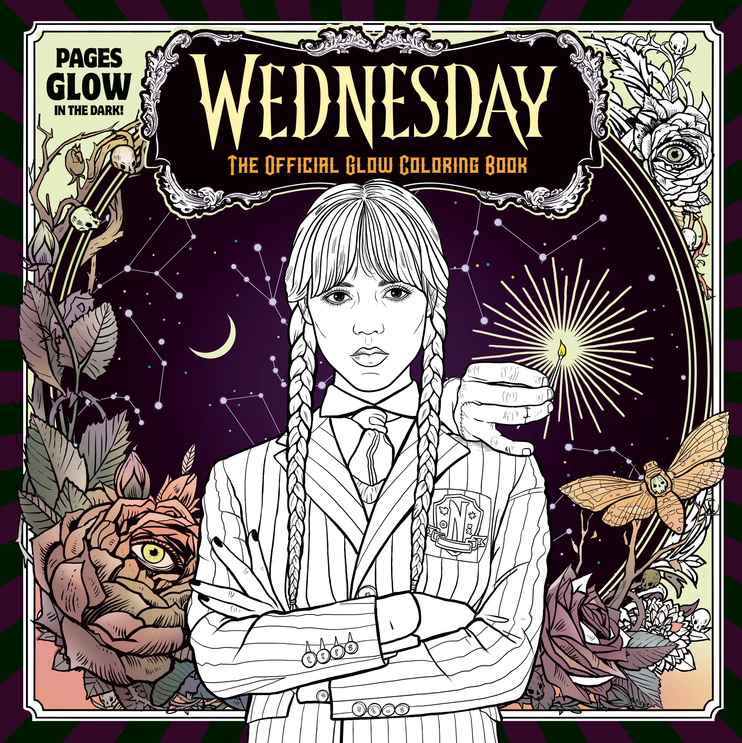 Wednesday Official Glow Coloring Book