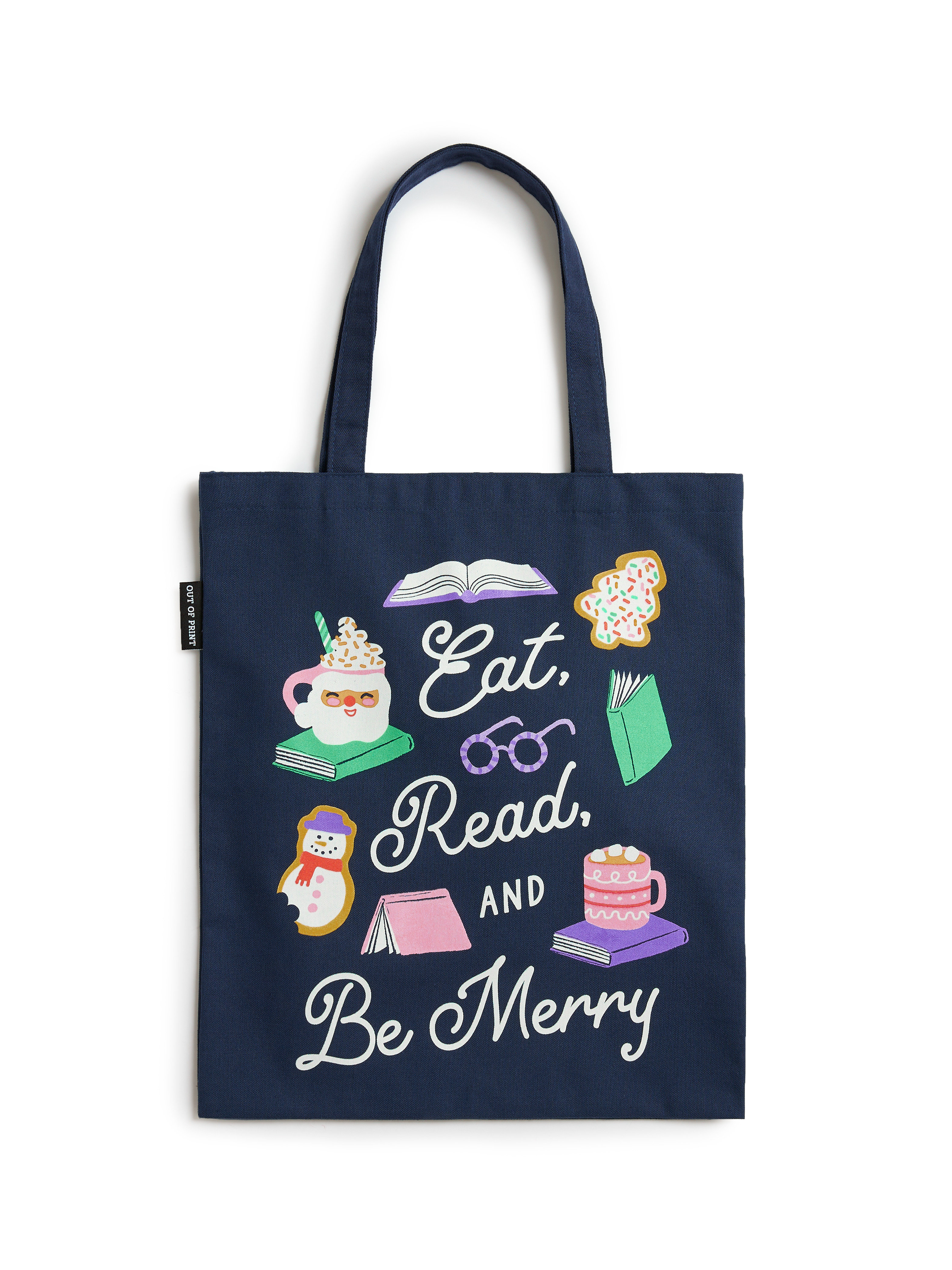 Eat, Read, & Be Merry Tote Bag